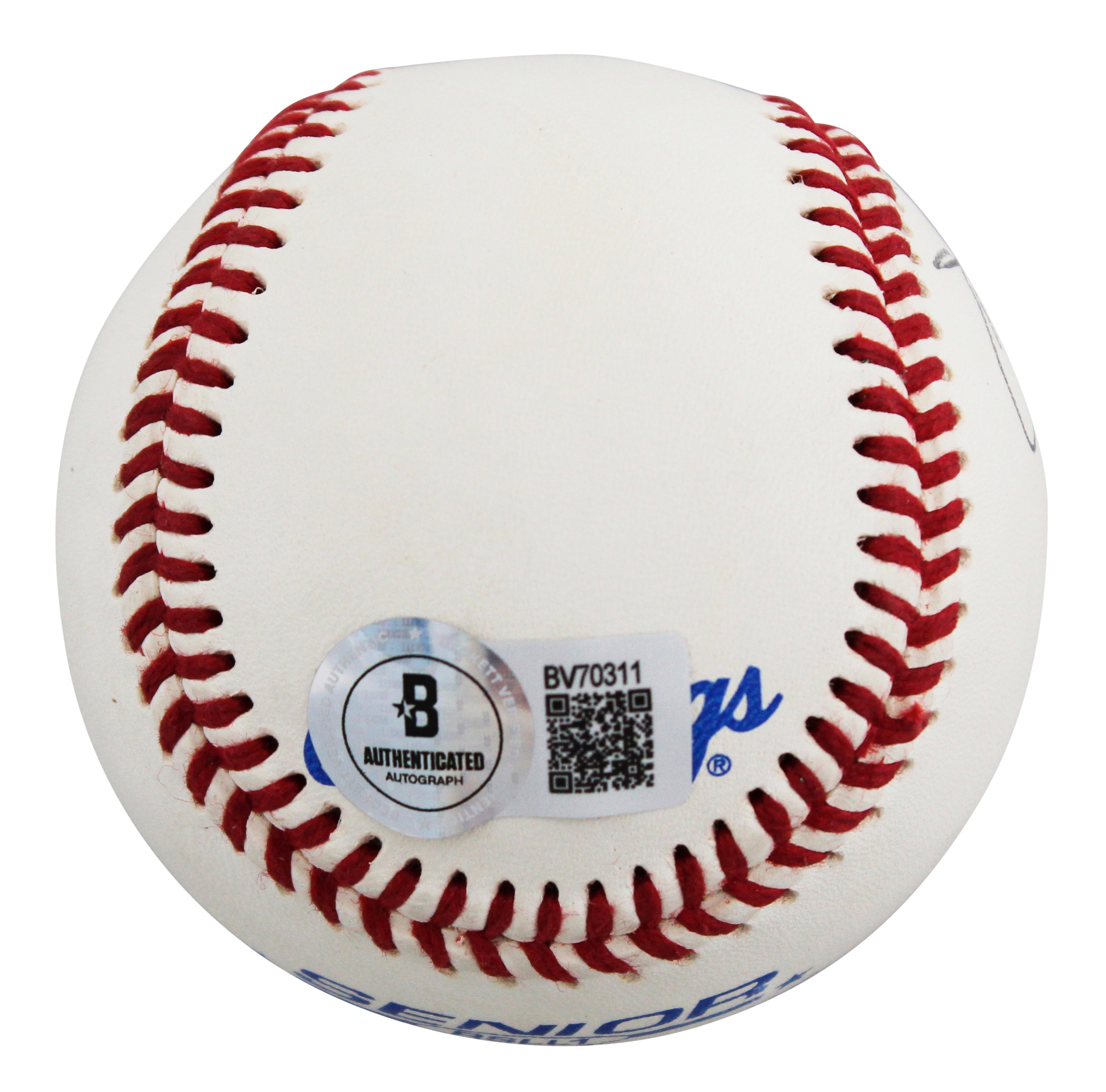 D-Backs Randy Johnson Signed Rawlings Senior Little League Baseball BAS #BV70311