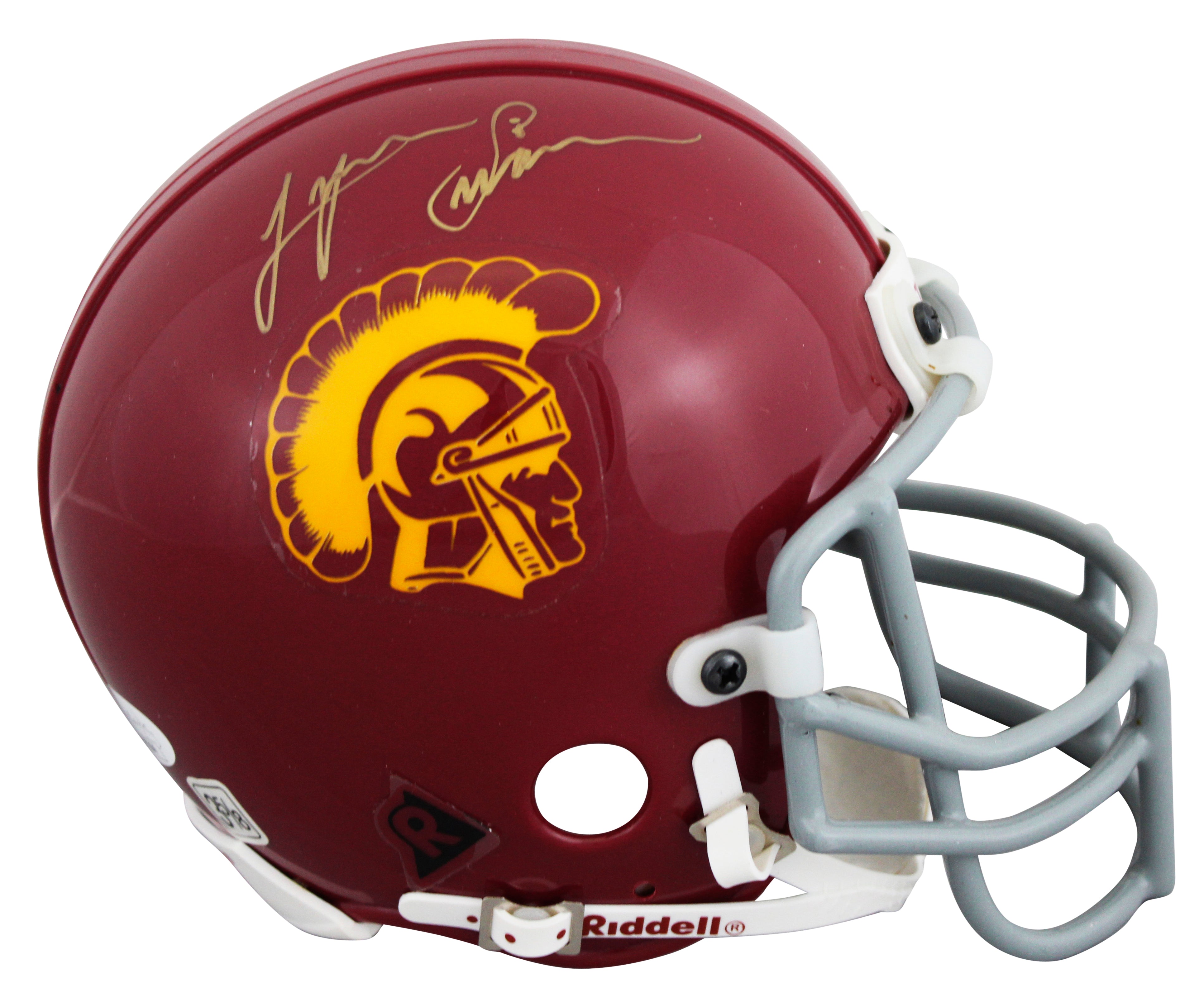 USC Lynn Swann Authentic Signed VSR4 Rep Mini Helmet Autographed JSA #AD09264