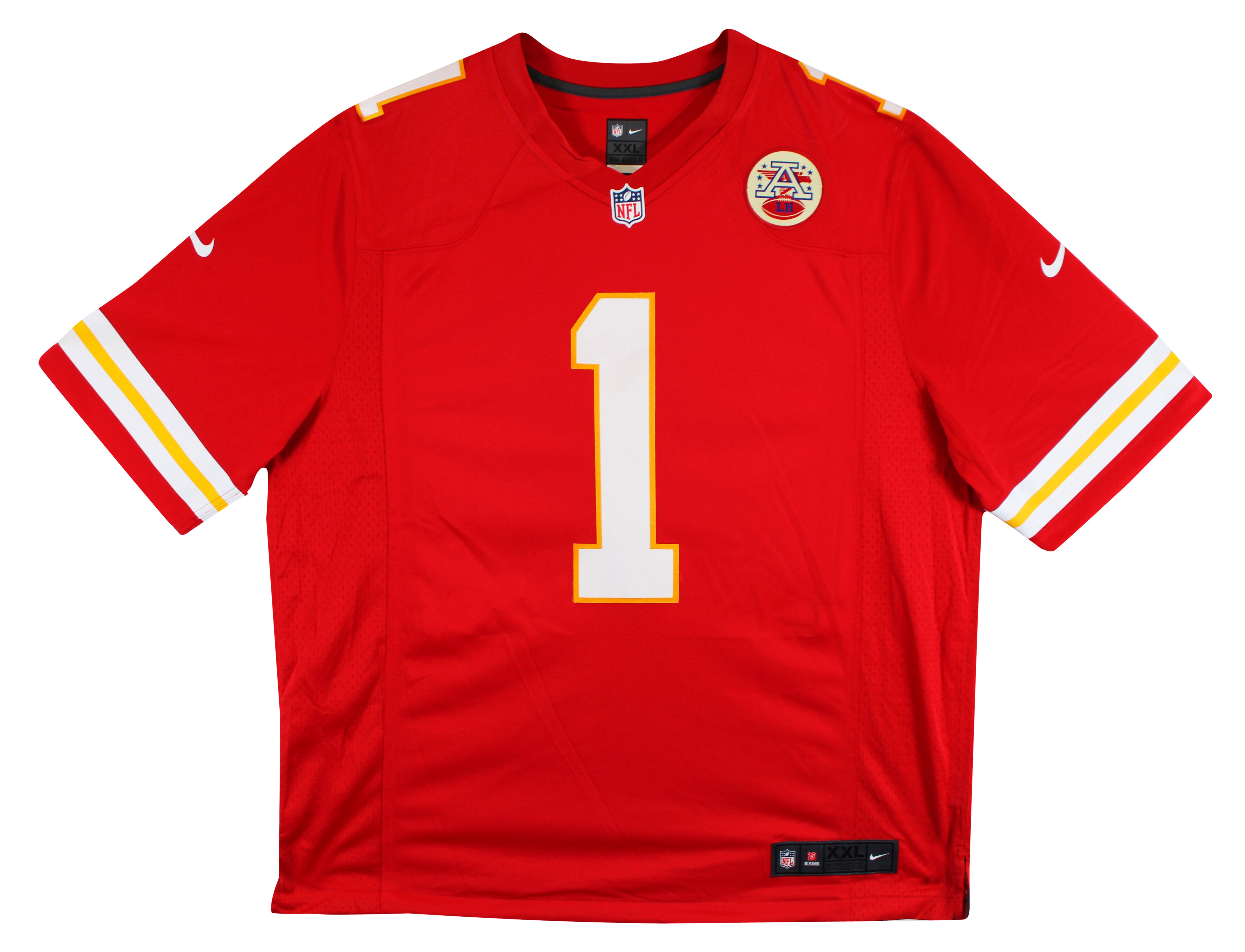 Chiefs Xavier Worthy Signed Red Nike Limited Jersey w/ Black Signature Fanatics