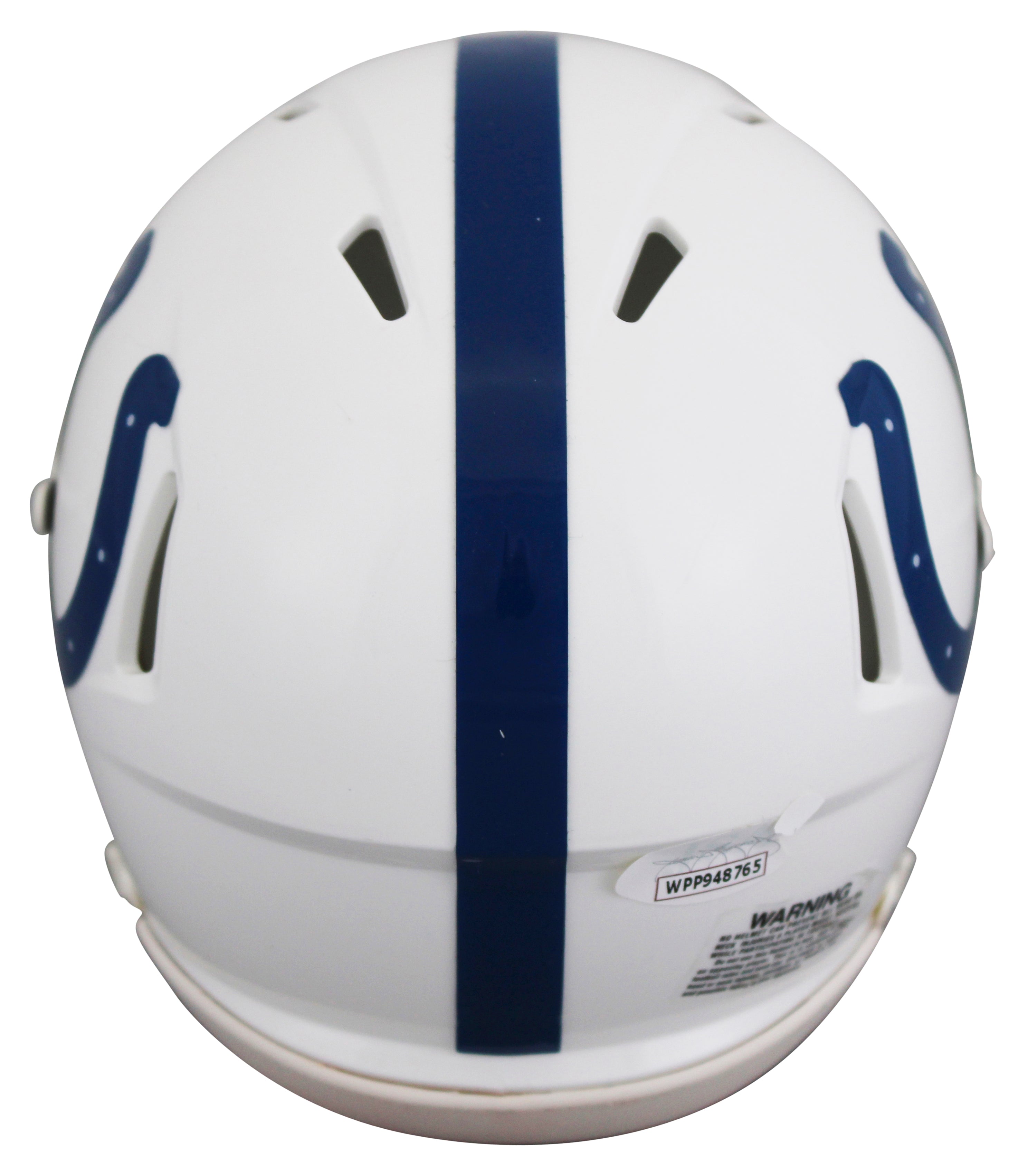 Colts Darius Leonard Authentic Signed White Speed Mini Helmet JSA Wit #WPP948765