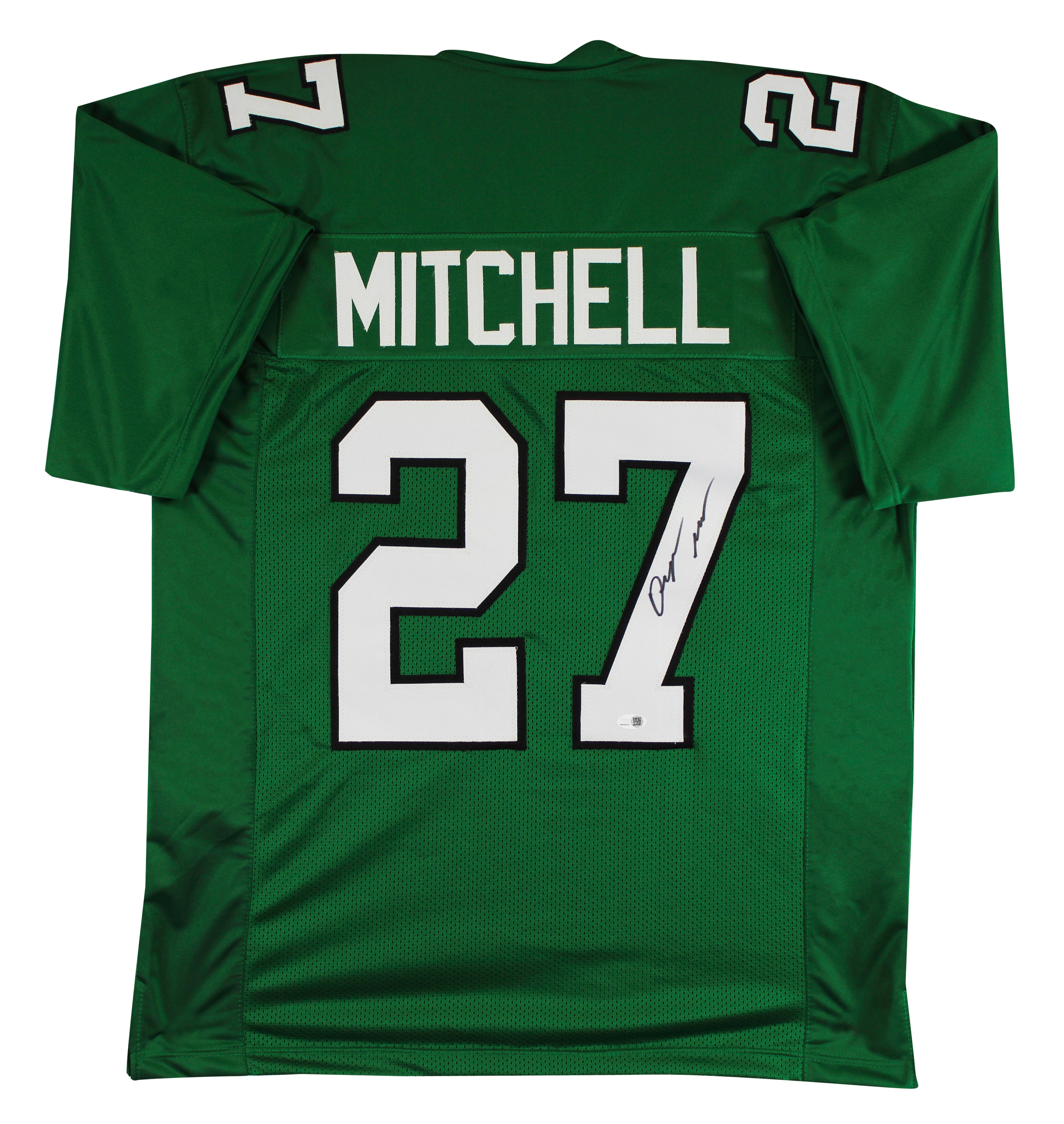Quinyon Mitchell Authentic Signed Kelly Green Pro Style Jersey JSA Witness