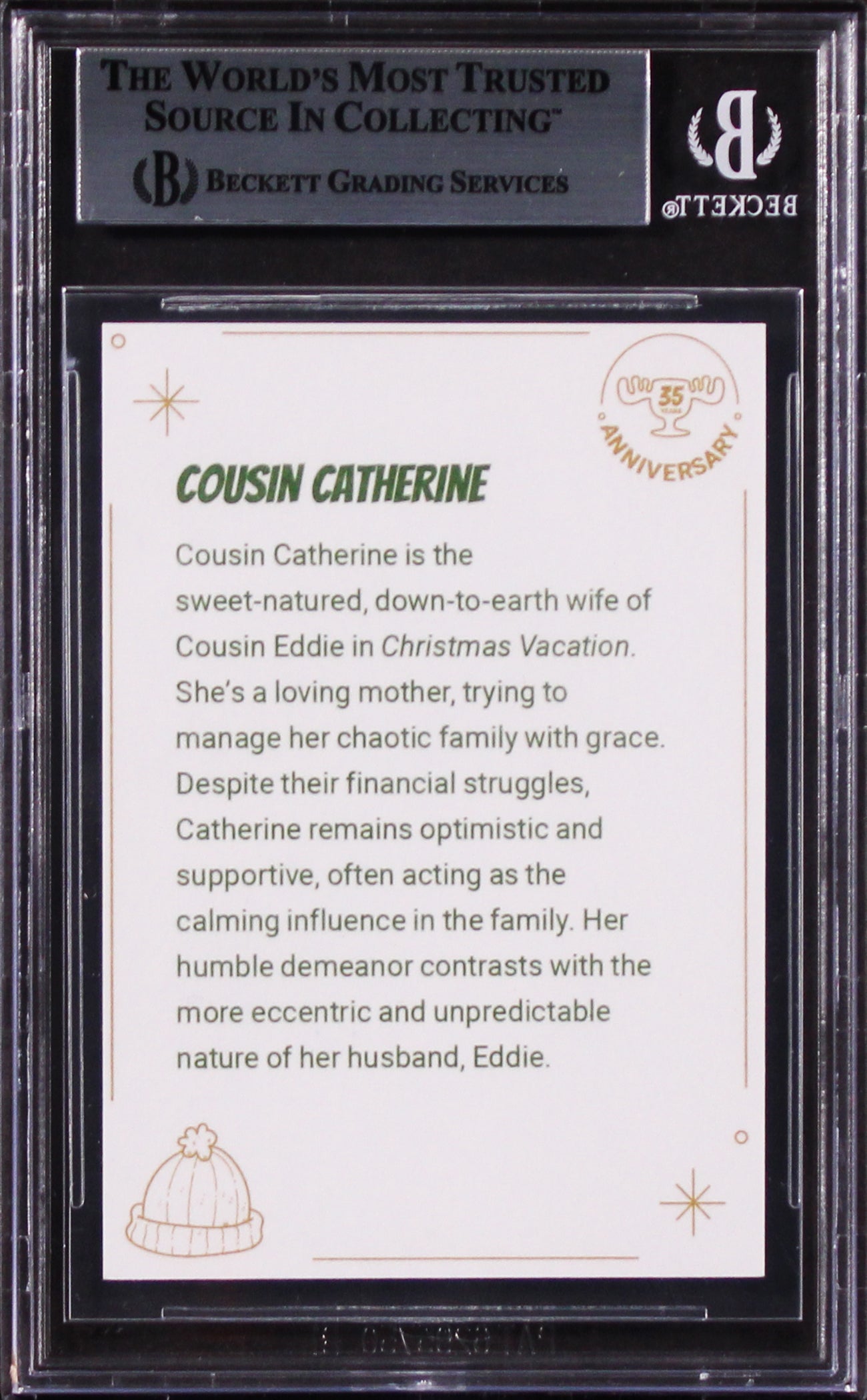 Miriam Flynn Christmas Vacation Authentic Signed Custom Trading Card BAS Slabbed