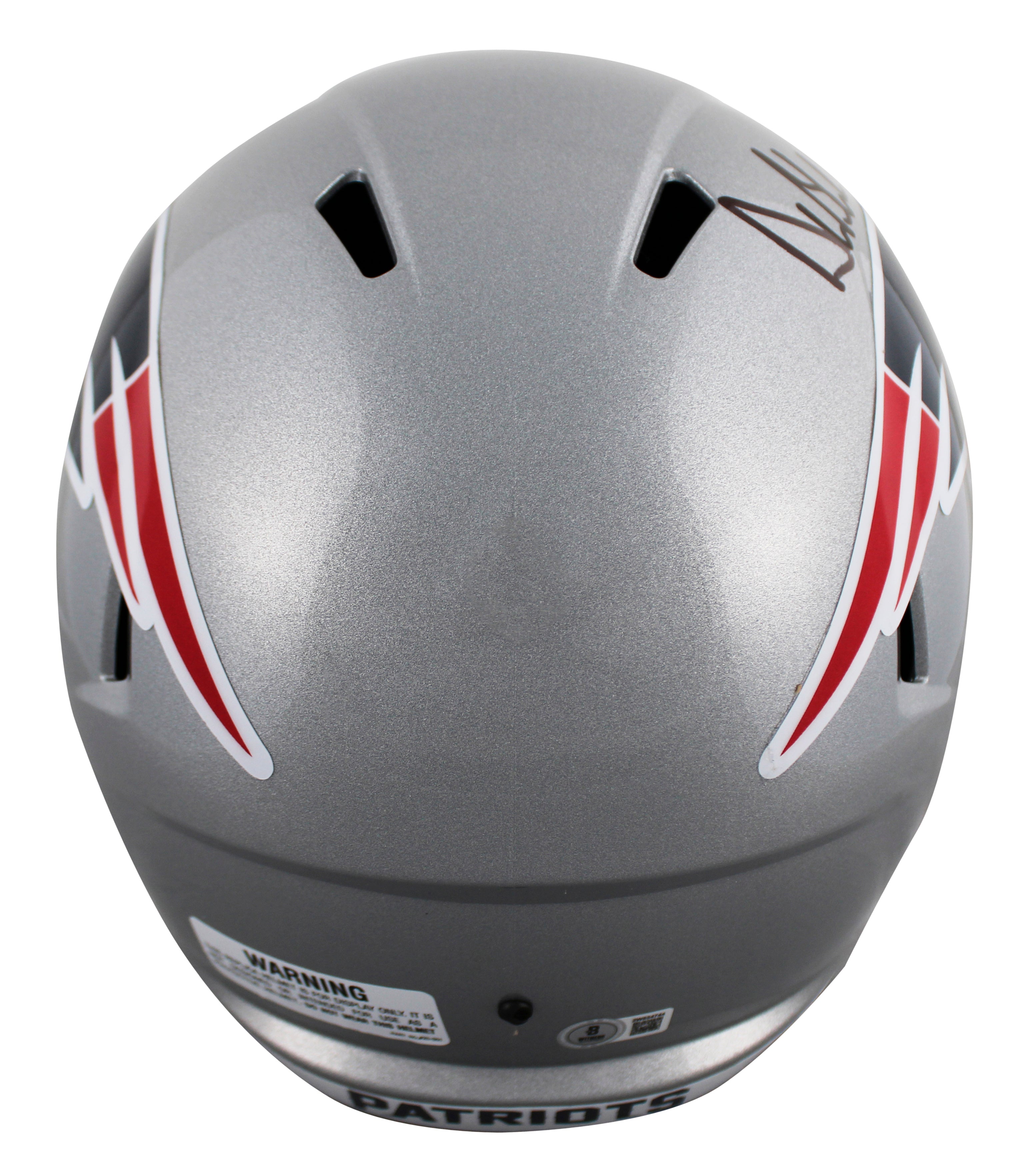 Patriots Drew Bledsoe Signed Full Size Speed Rep Helmet W/ Case BAS Witnessed