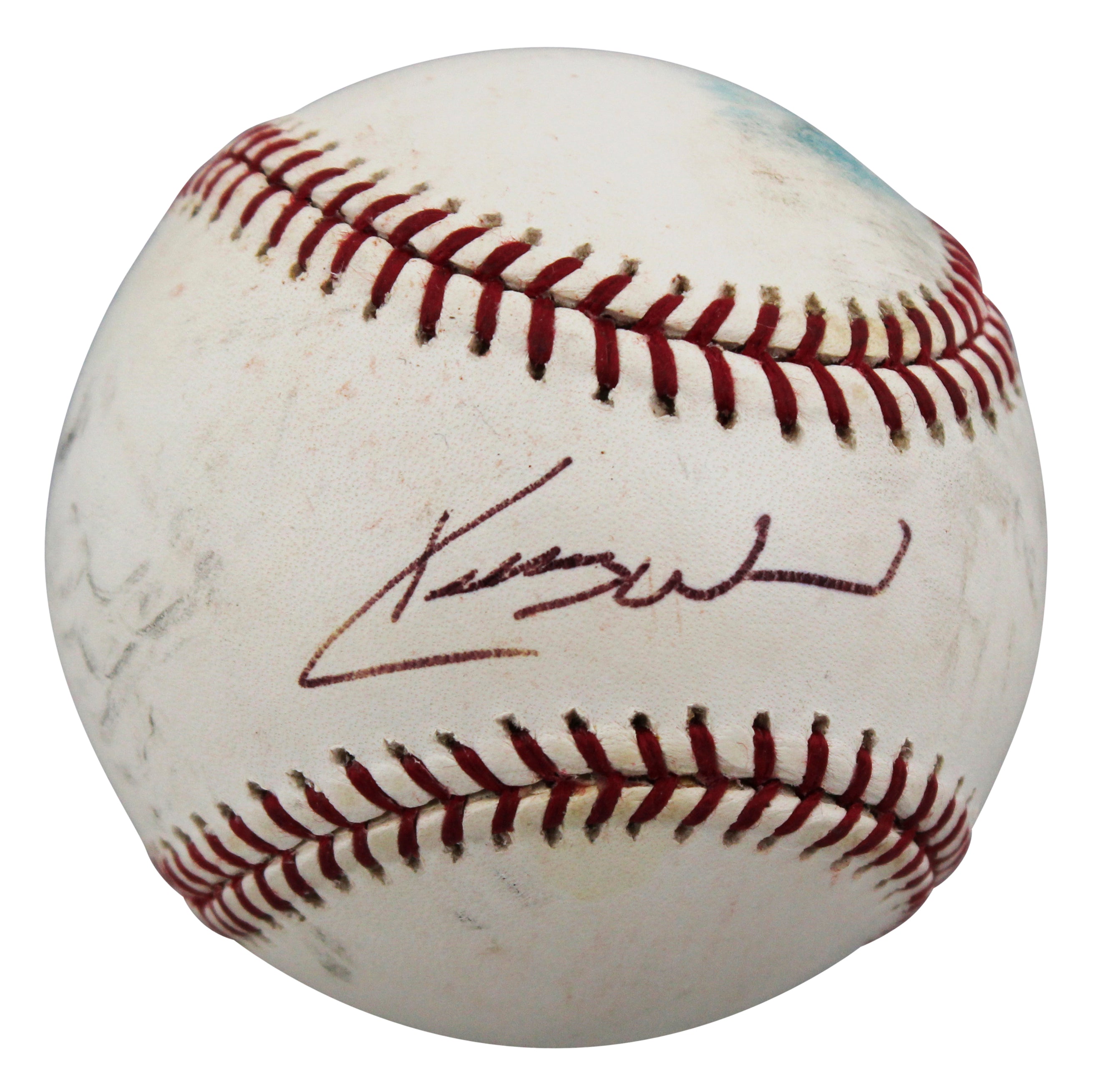 Cubs Kerry Wood Authentic Signed Game Used Allen Selig OML Baseball BAS #BV70298