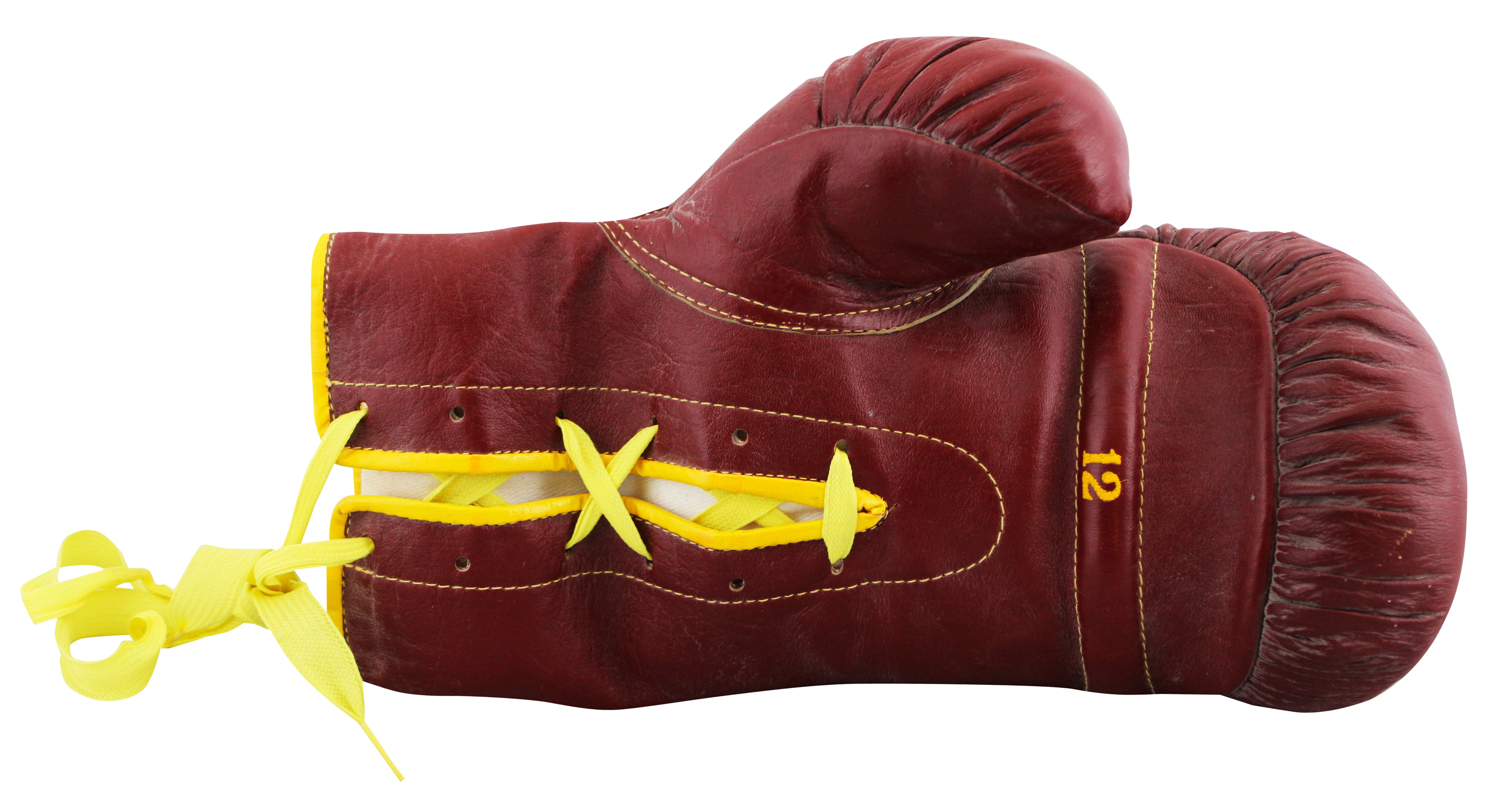 Muhammad Ali Authentic Signed Red Left Hand Everlast  Boxing Glove JSA #YY91716