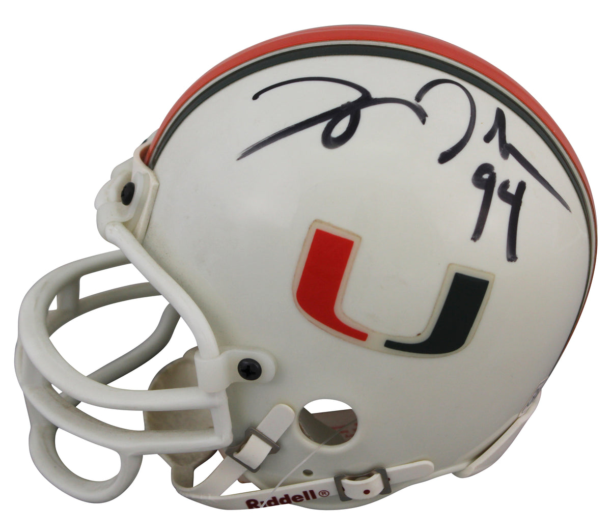 Miami Dwayne The Rock Johnson Authentic Signed Mini Helmet JSA #ZZ18791