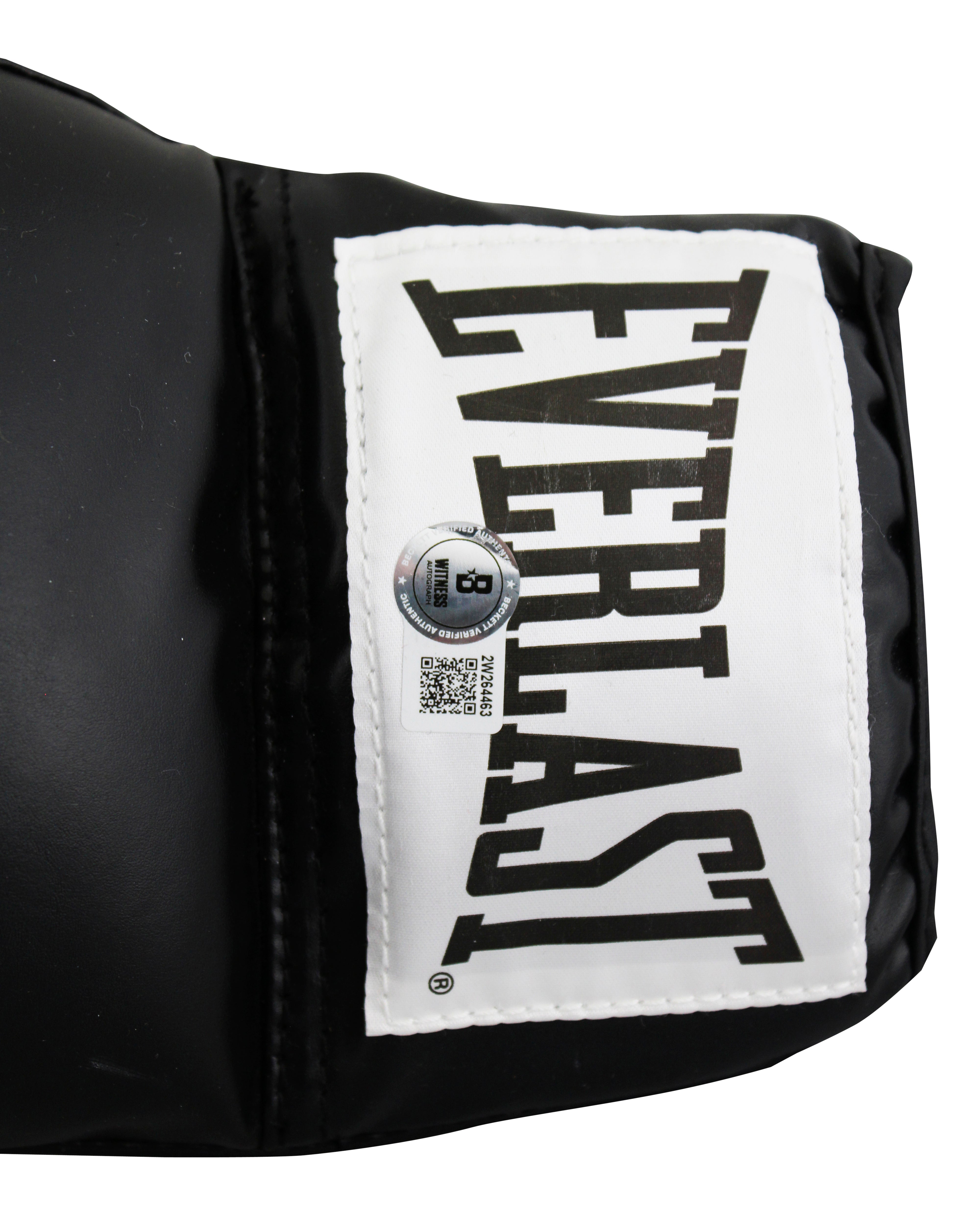 Ryan Garcia Signed Black Left Hand Everlast Boxing Glove BAS Witnessed #2W264463