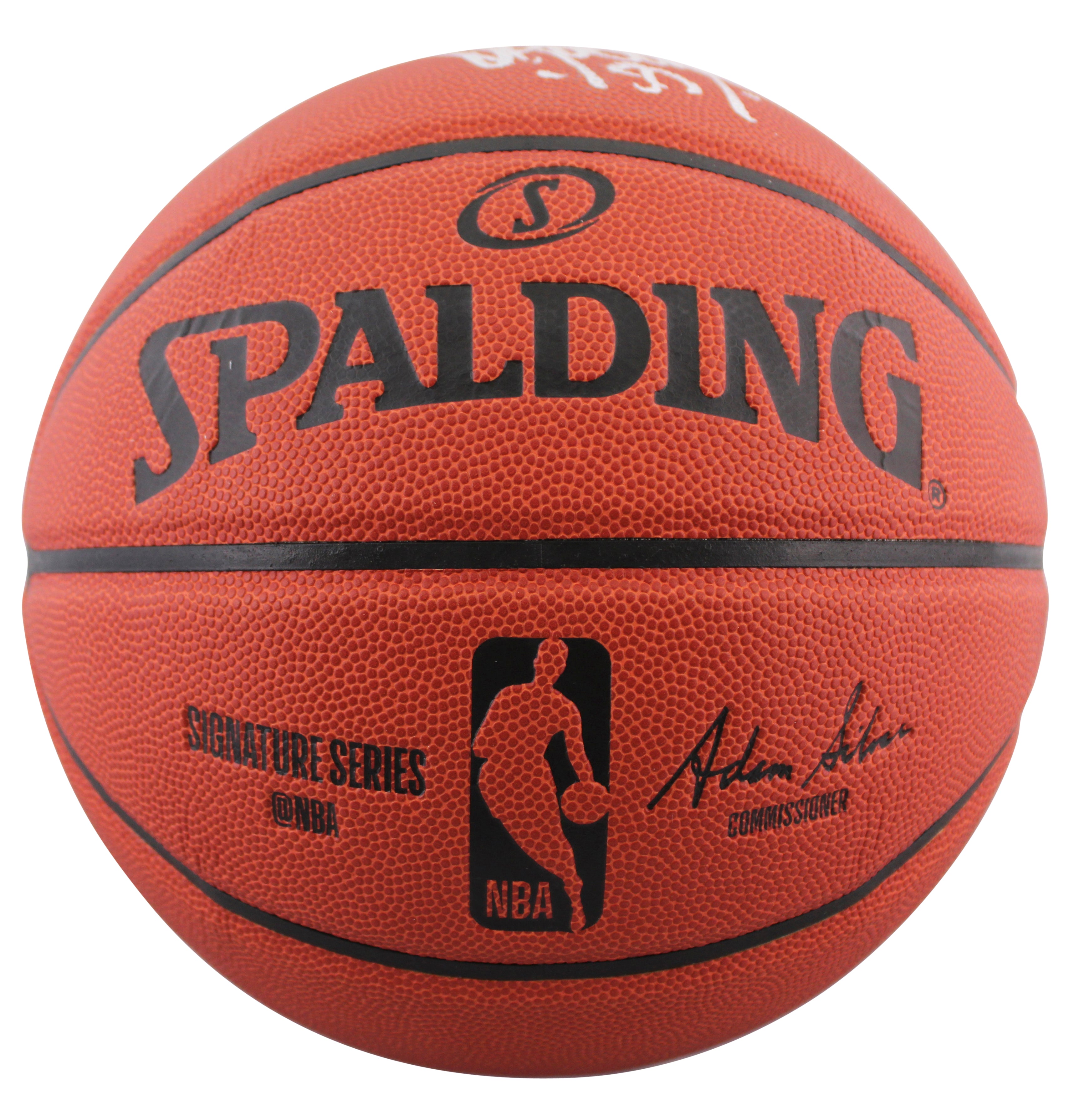 Spurs David Robinson Authentic Signed Spalding I/O Basketball BAS Wit #WY58074