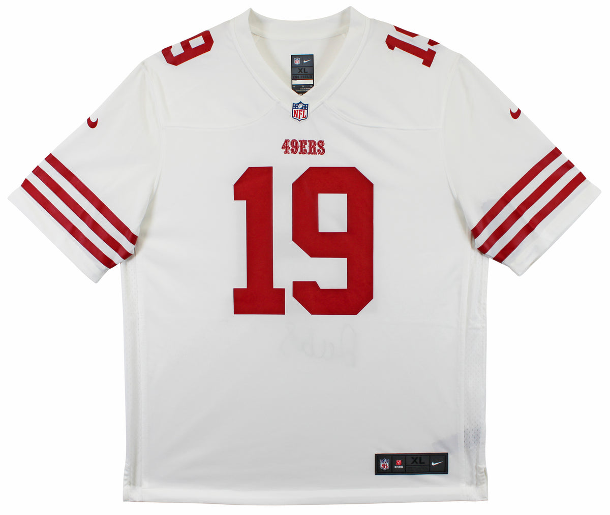 49ers Deebo Samuel Authentic Signed White Nike Game Jersey Fanatics #B815512