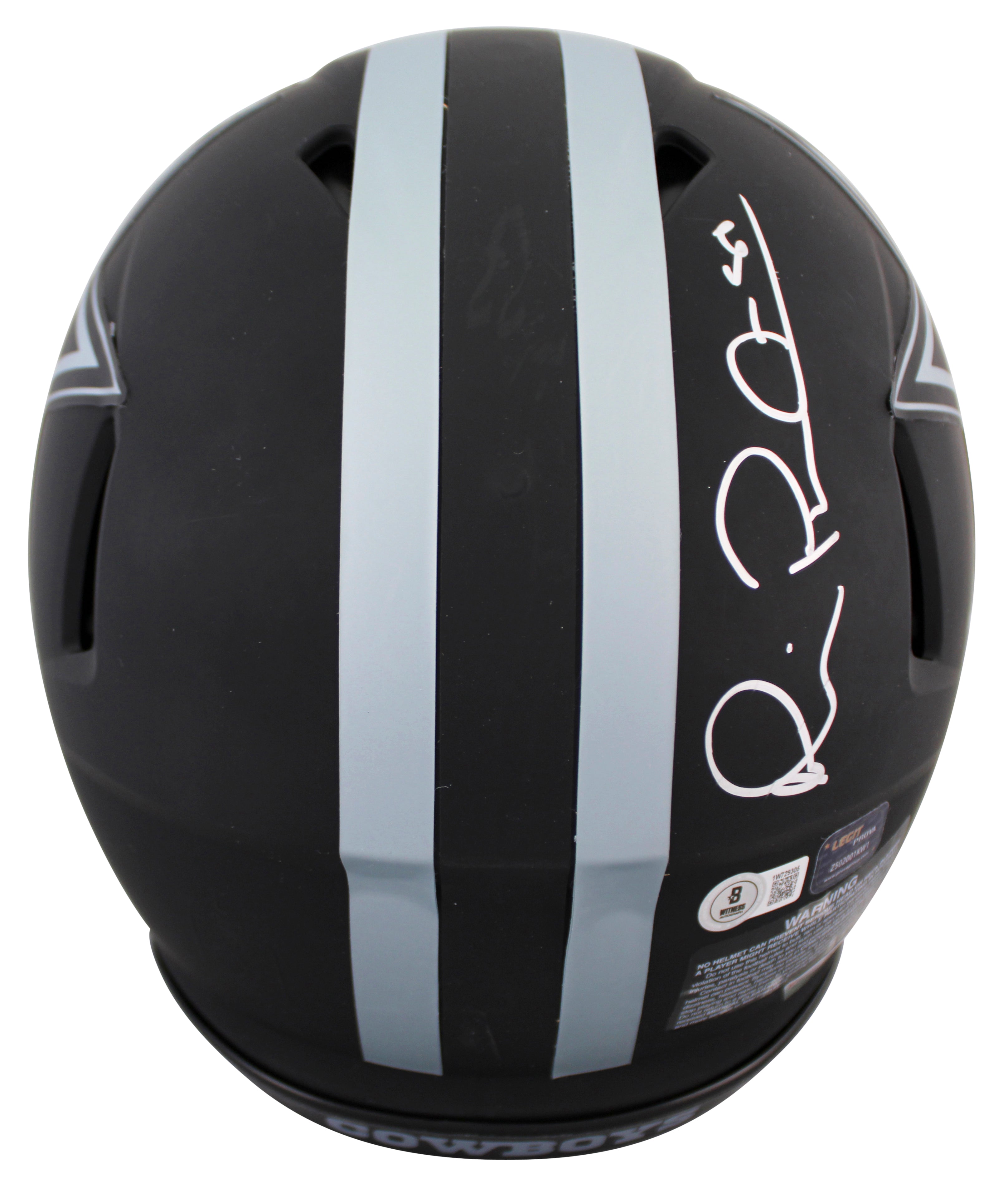 Cowboys (4) Aikman, Smith +2 Signed Eclipse F/S Speed Proline Helmet W/ Case BAS