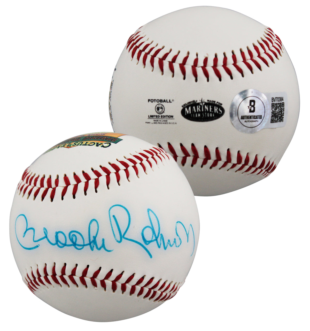 Orioles Brooks Robinson Signed Spring Training Fotoball Baseball BAS #BV70384