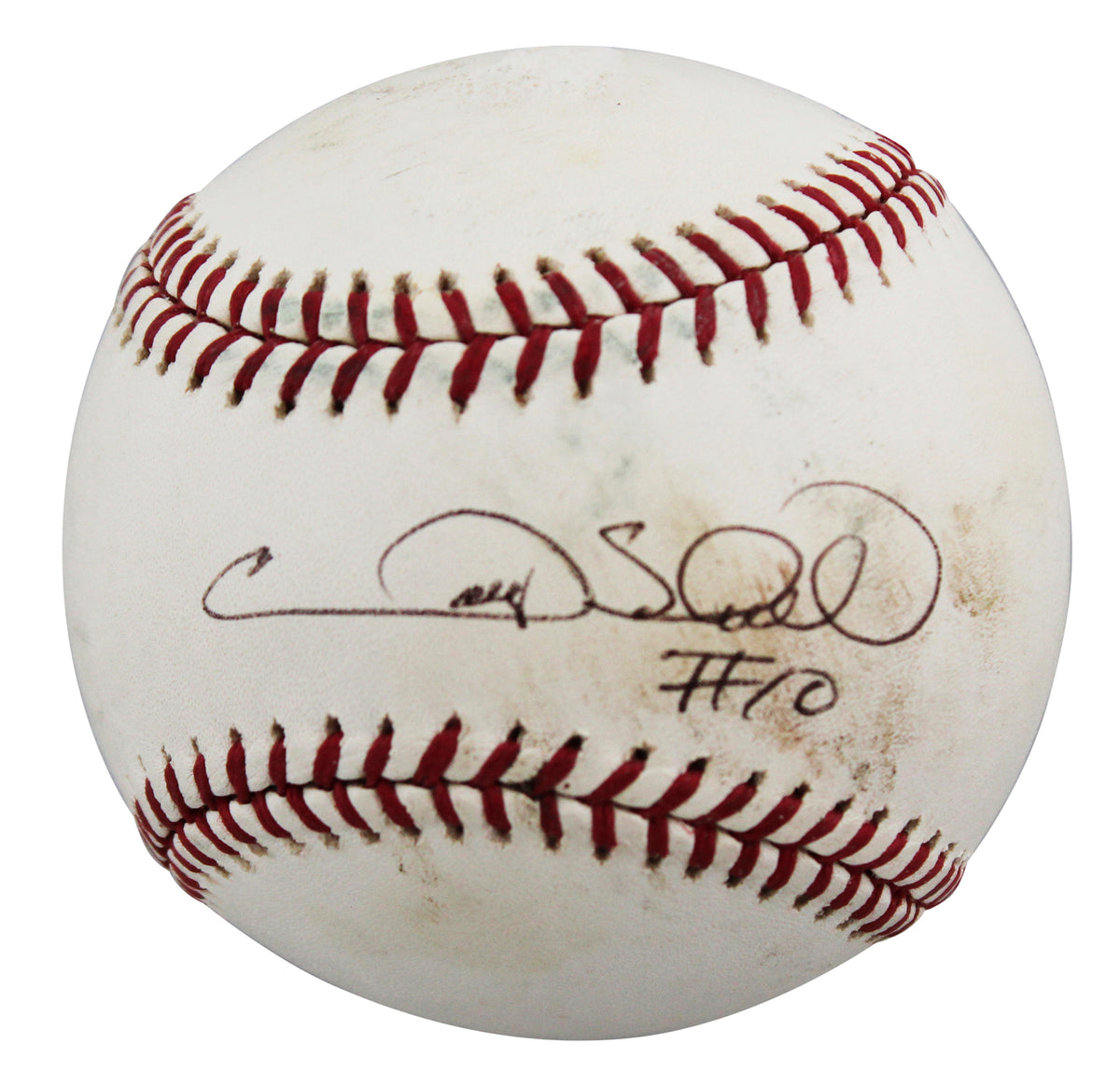 Marlins Gary Sheffield Signed Game Used Allen Sellig OML Baseball BAS #BV70383