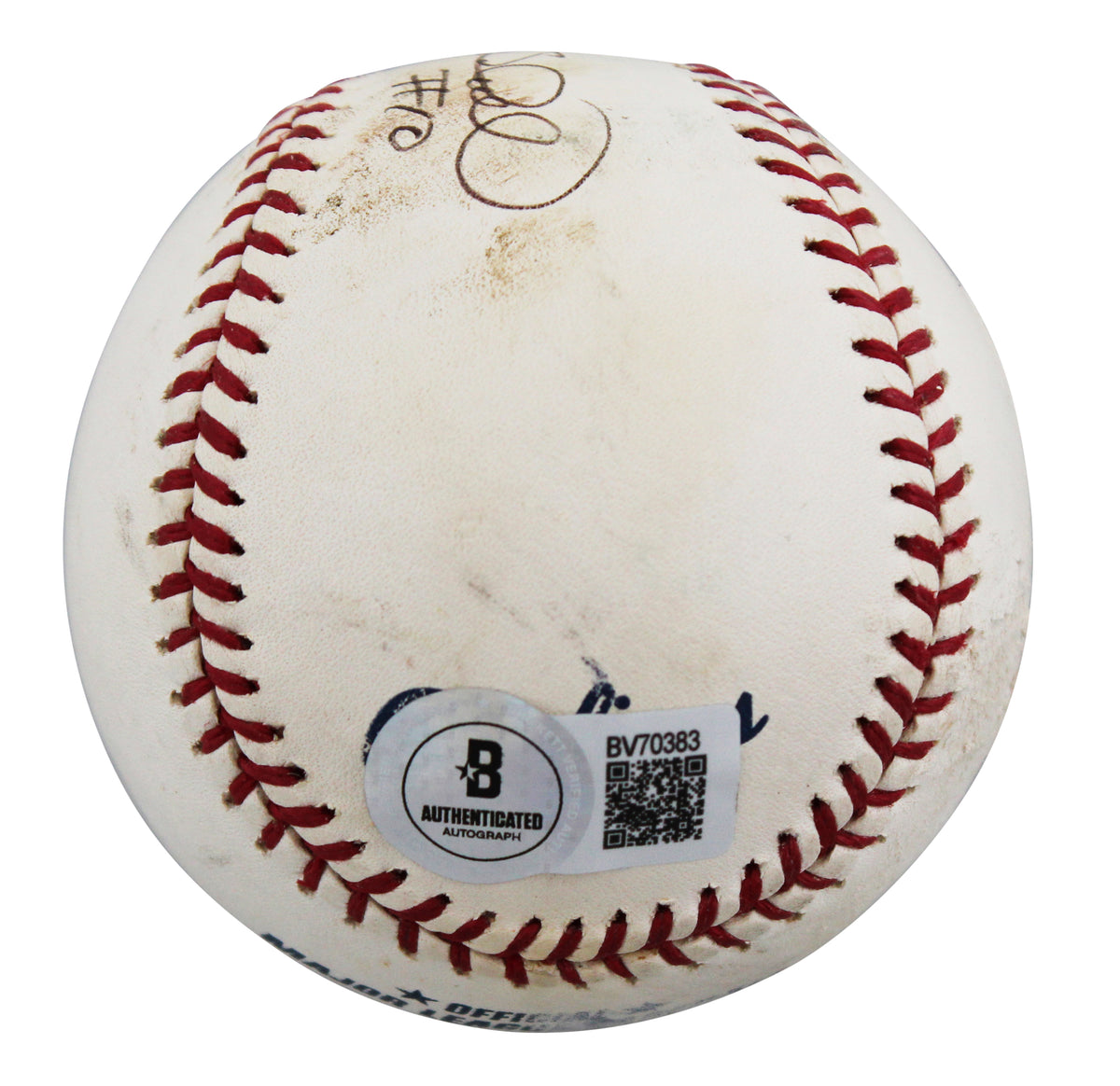 Marlins Gary Sheffield Signed Game Used Allen Sellig OML Baseball BAS #BV70383