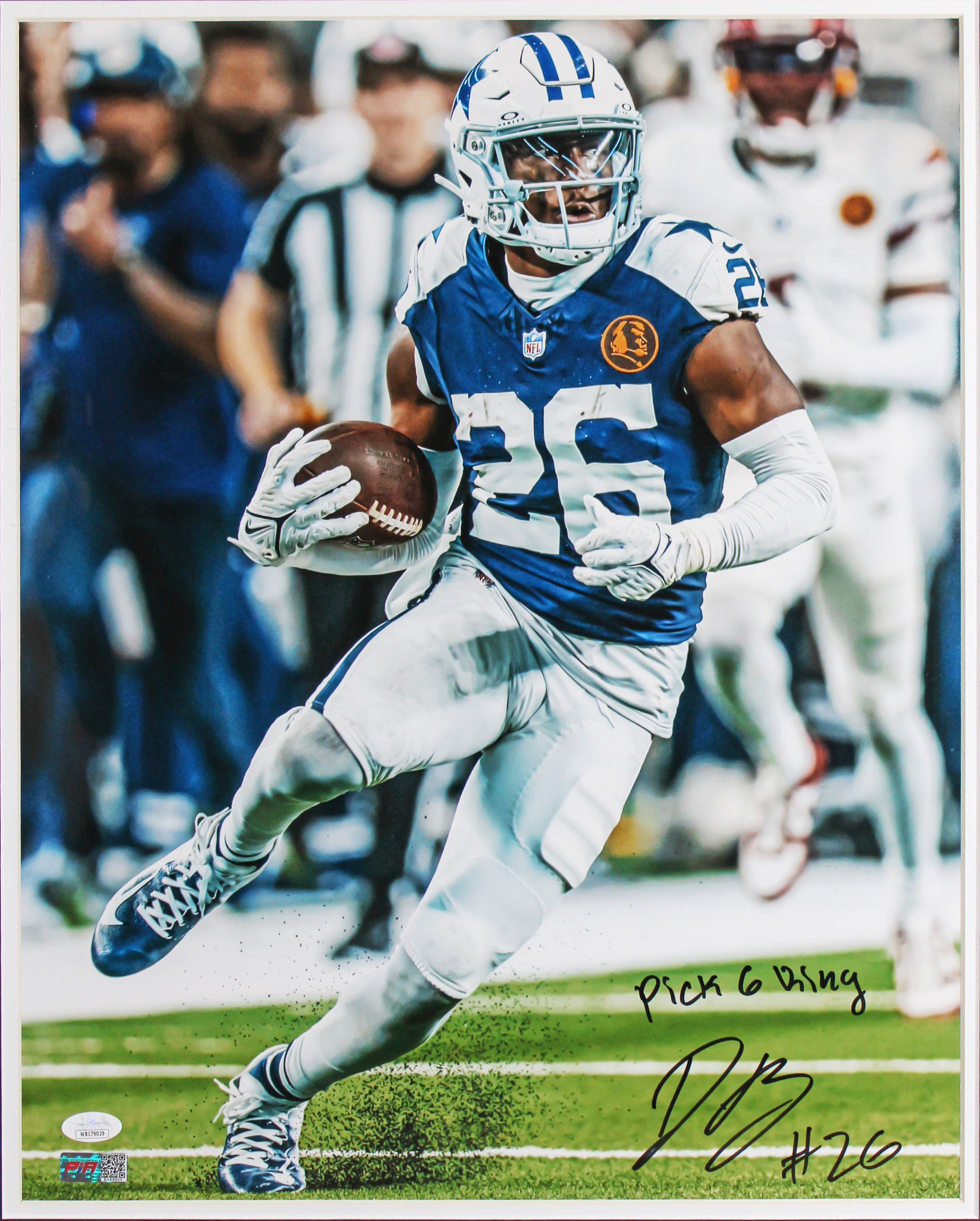 Cowboys Daron Bland "Pick 6 King" Signed 16x20 Framed Photo JSA #WB8179029