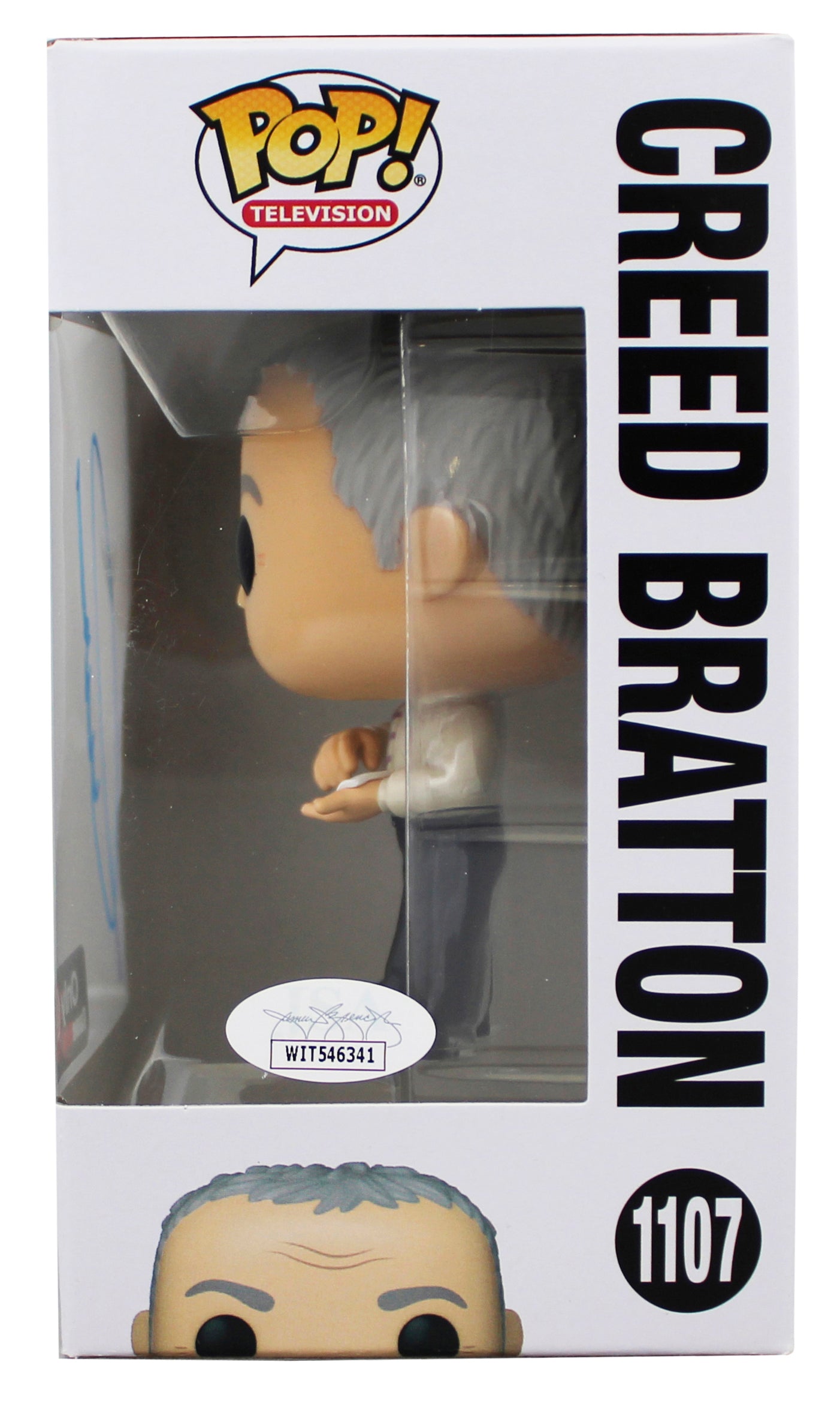 Creed Bratton The Office Signed #1107 Funko Pop Vinyl Figure JSA Wit #WIT546341