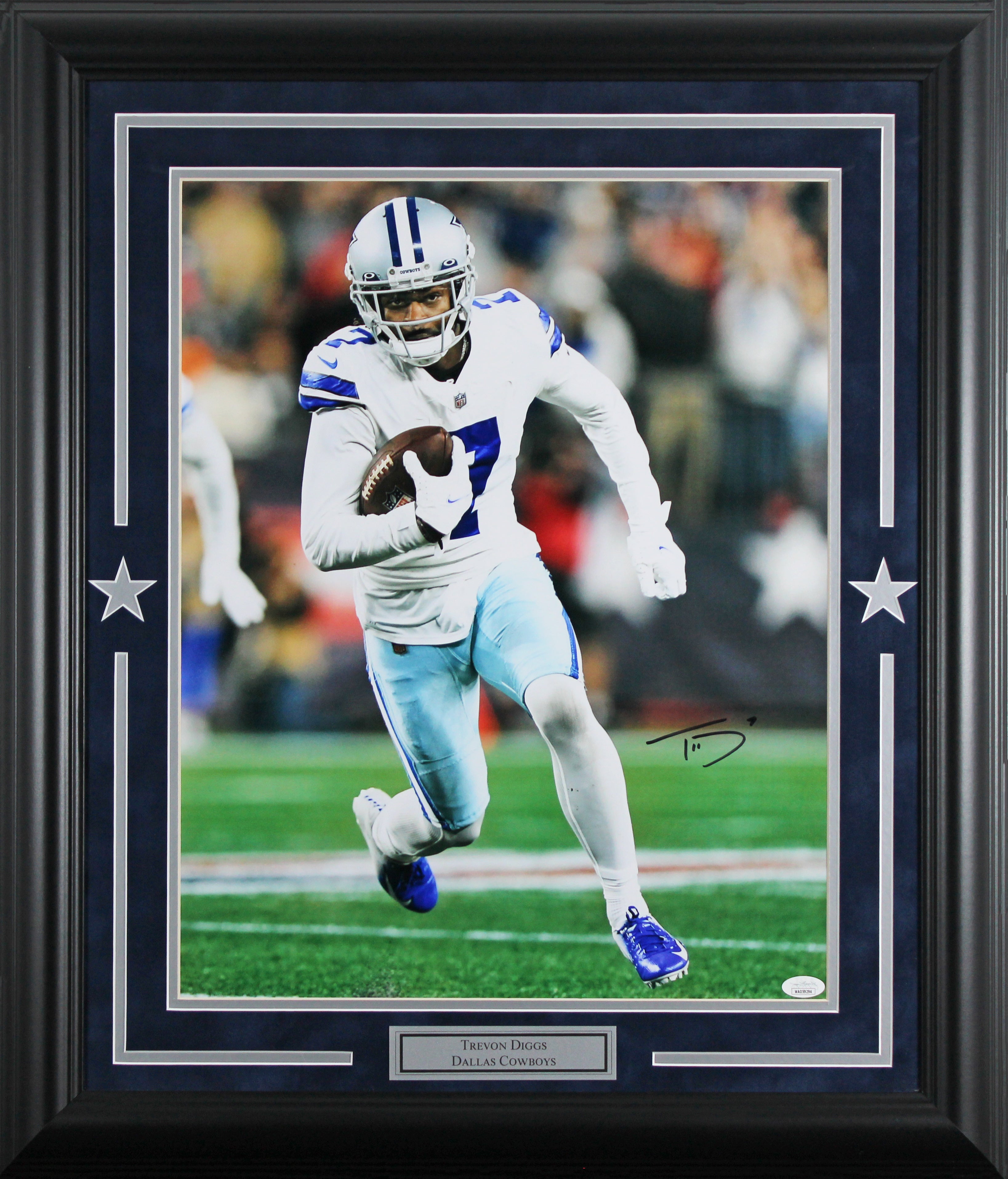 Cowboys Trevon Diggs Authentic Signed 16x20 Framed Vertical Photo JSA #WA059294