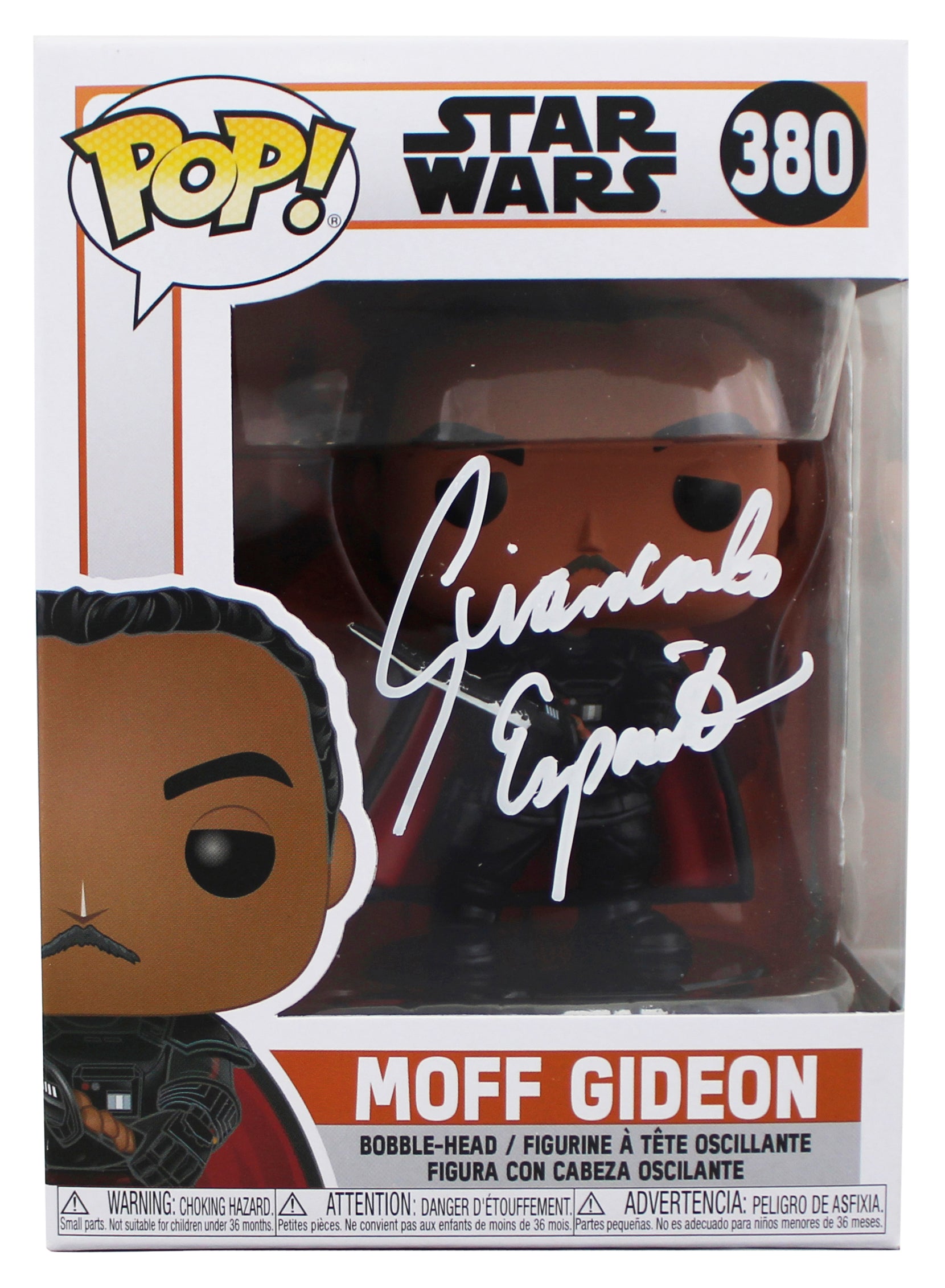 Giancarlo Esposito Star Wars Signed Moff Gideon #380 Funko Pop Vinyl Figure JSA
