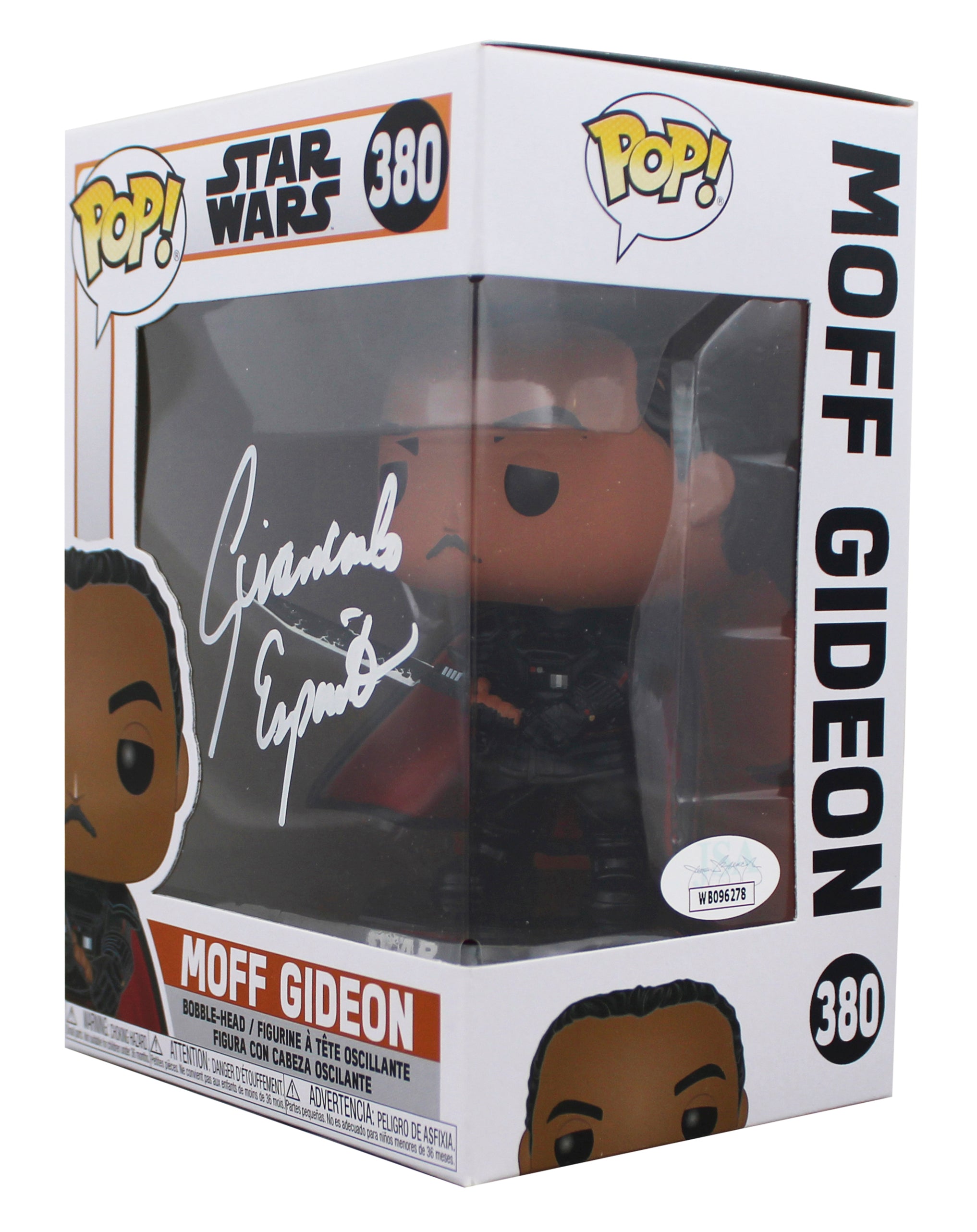 Giancarlo Esposito Star Wars Signed Moff Gideon #380 Funko Pop Vinyl Figure JSA