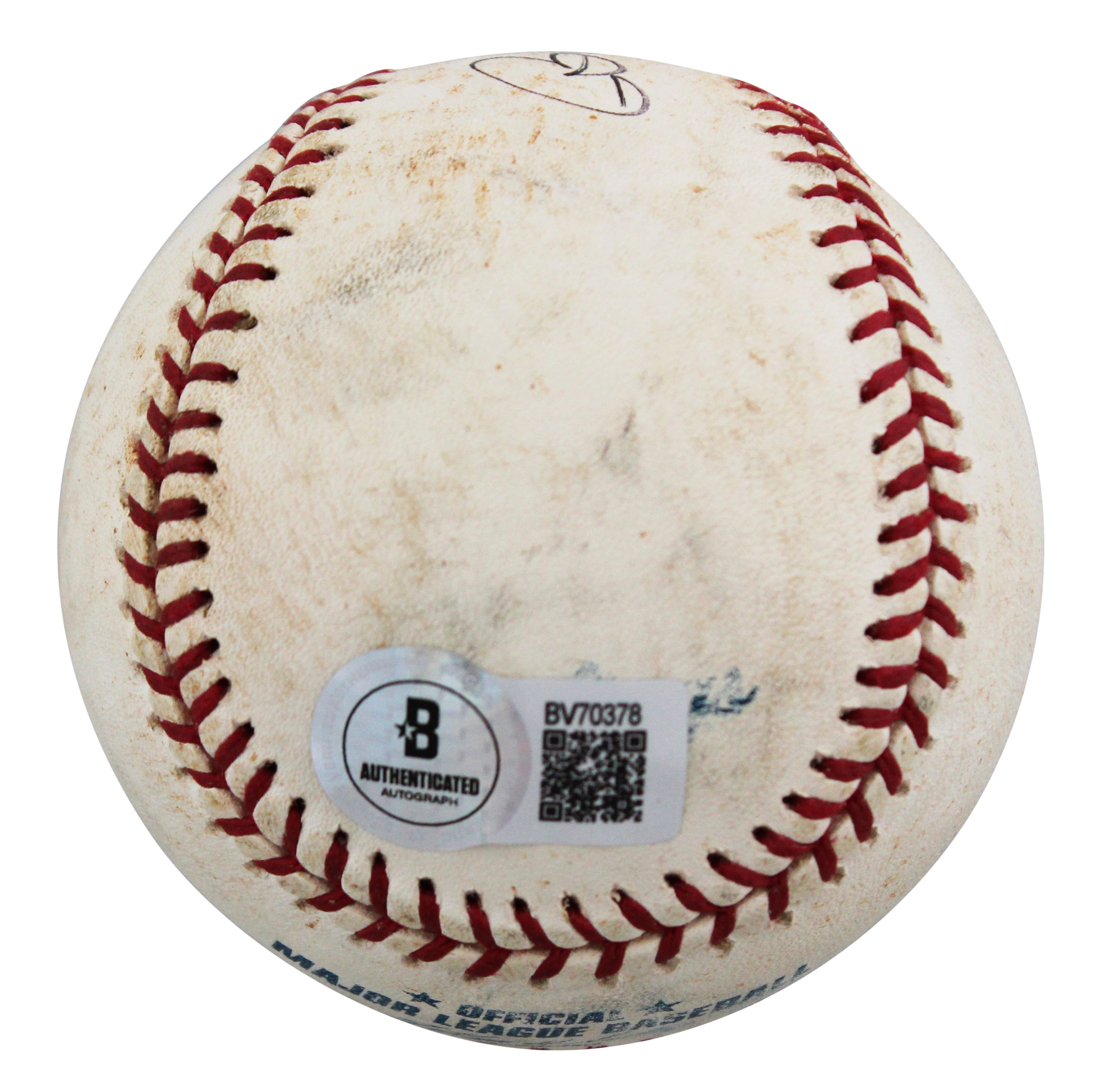 Brewers Bob Uecker Authentic Signed Game Used Sellig OML Baseball BAS #BV70378