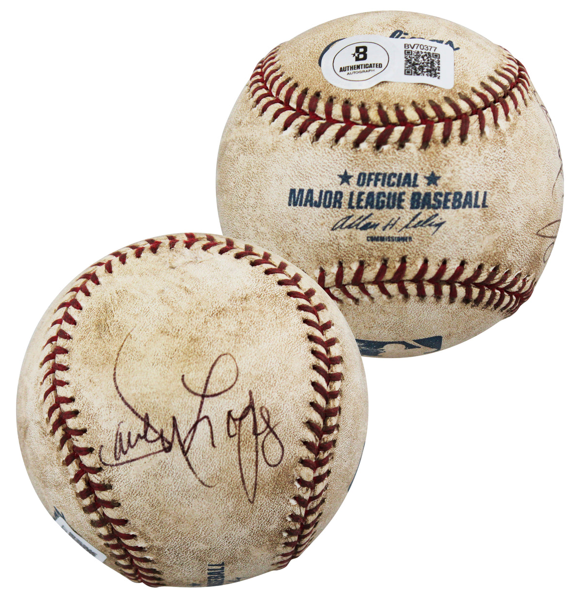 Dodgers Davey Lopes Authentic Signed Game Used Sellig OML Baseball BAS #BV70377