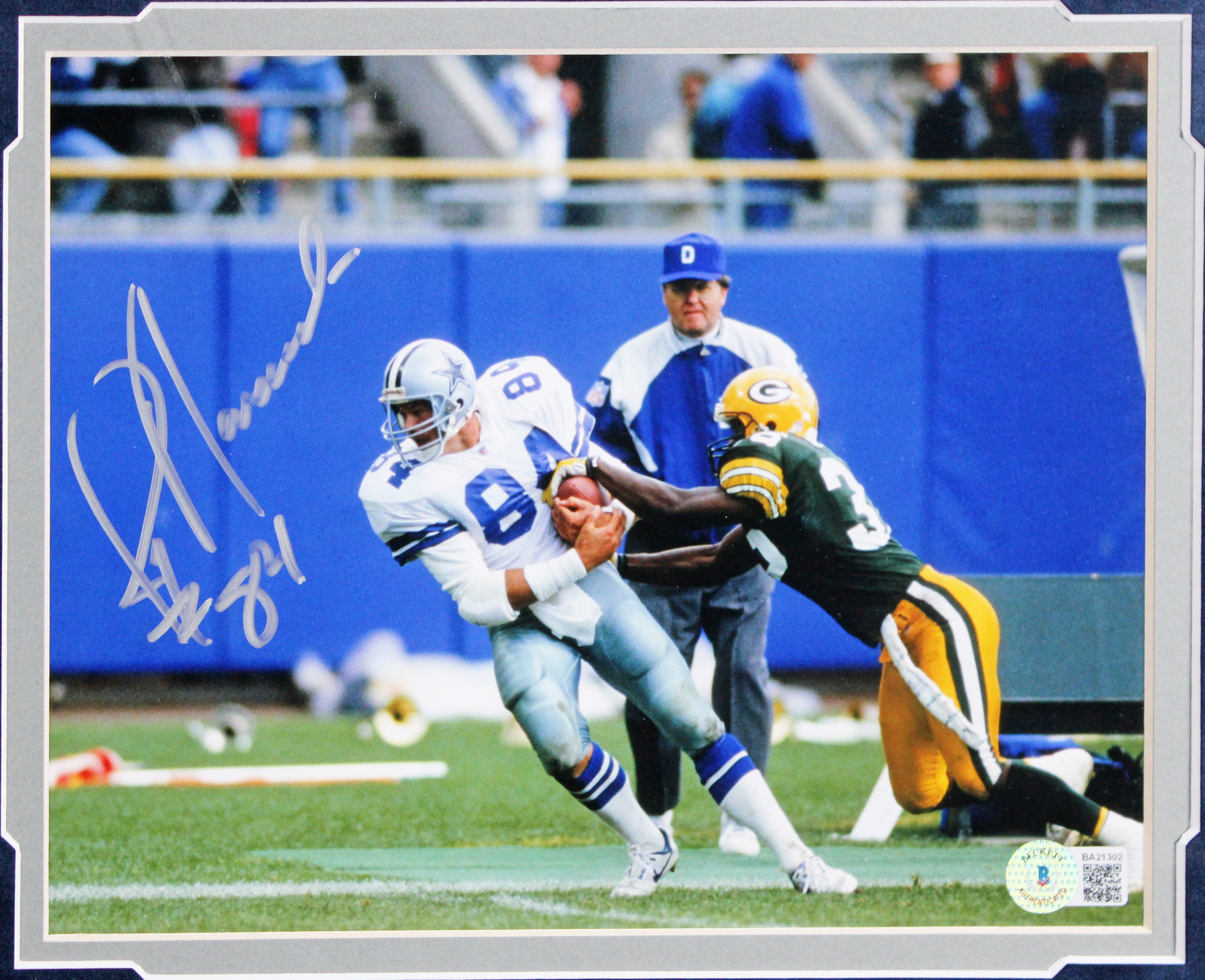 Cowboys Jay Novacek Authentic Signed 8x10 Framed Photo Autographed BAS #BA21302