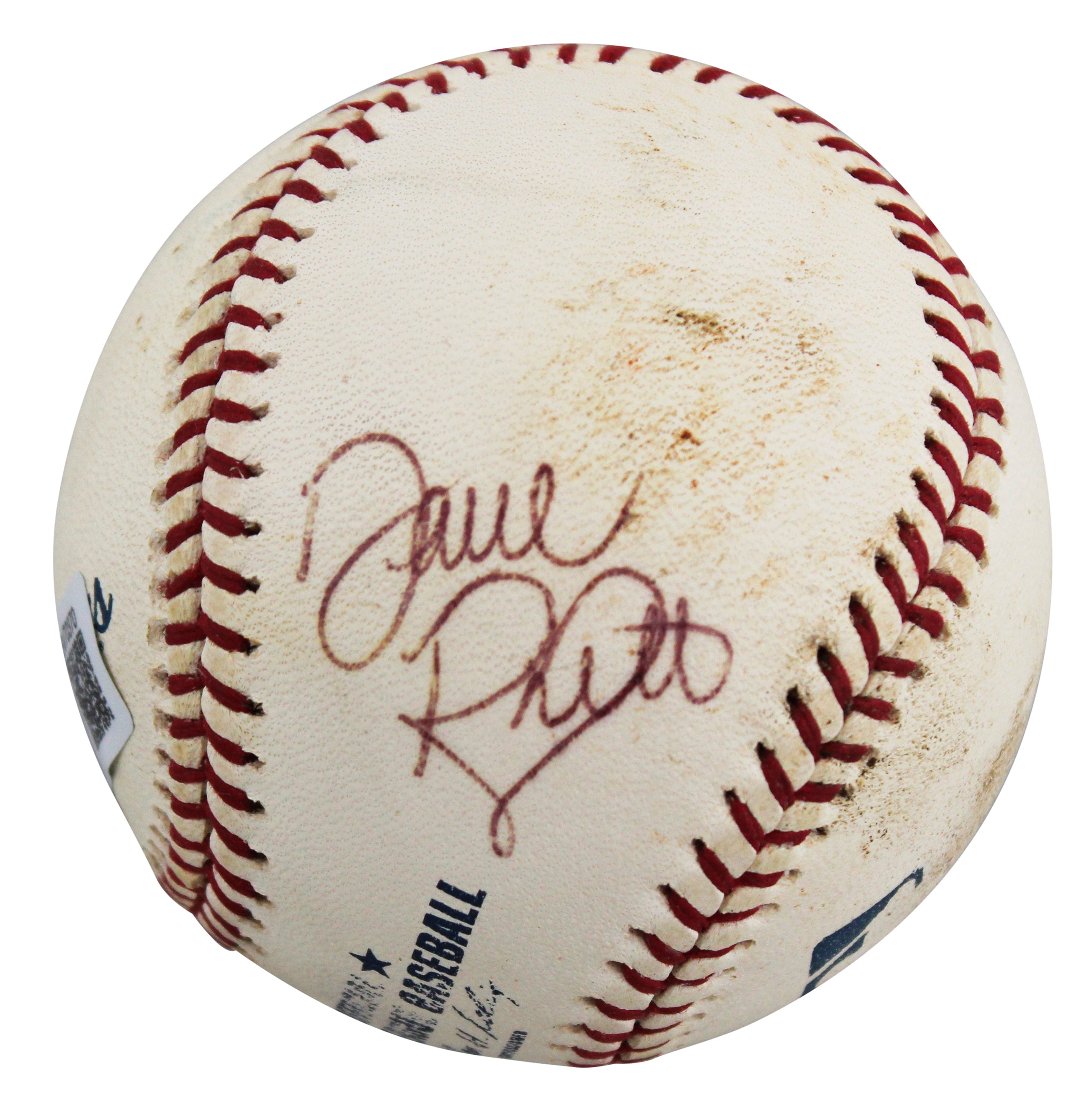Yankees Dave Righetti Authentic Signed Game Used Selig OML Baseball BAS #BV70370