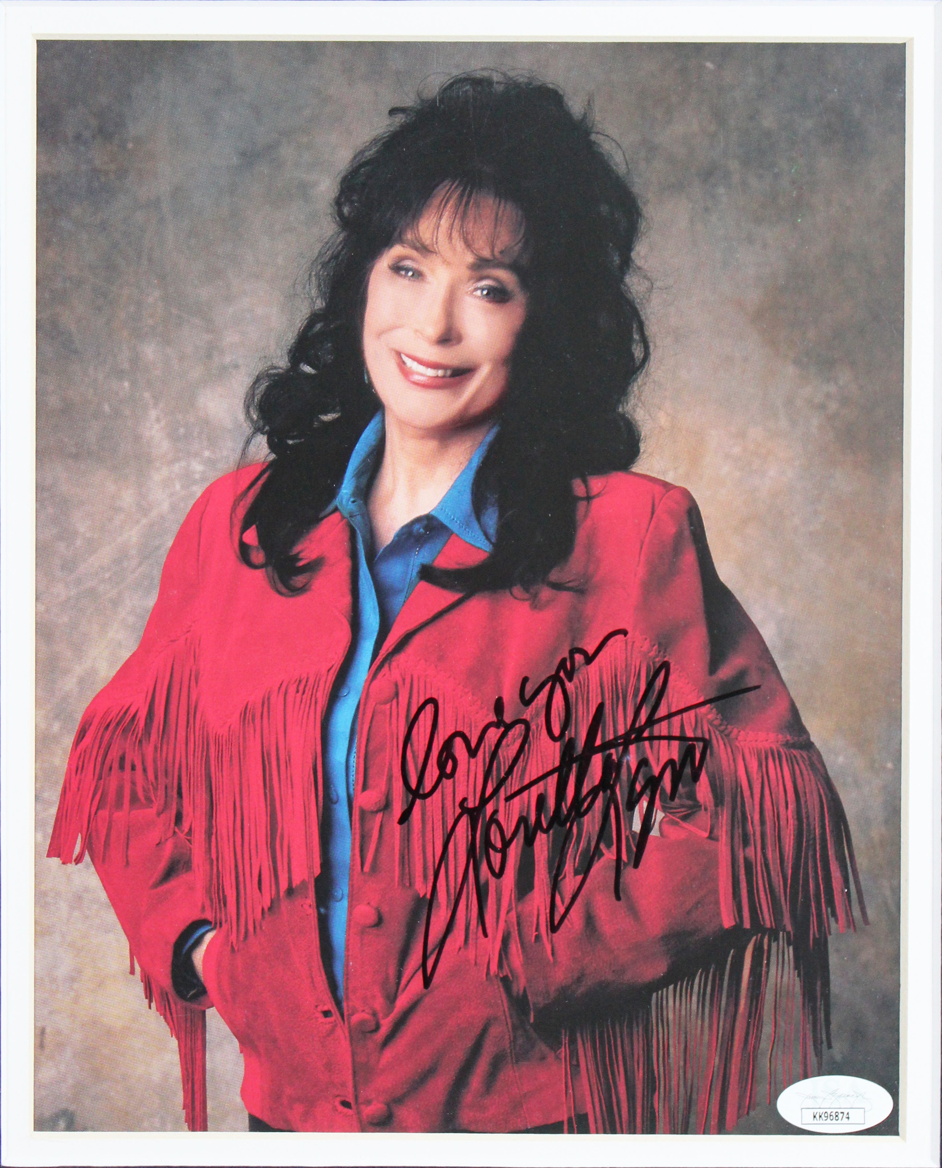 Loretta Lynn Authentic Signed 8x10 Framed Photo Autographed JSA #KK96874
