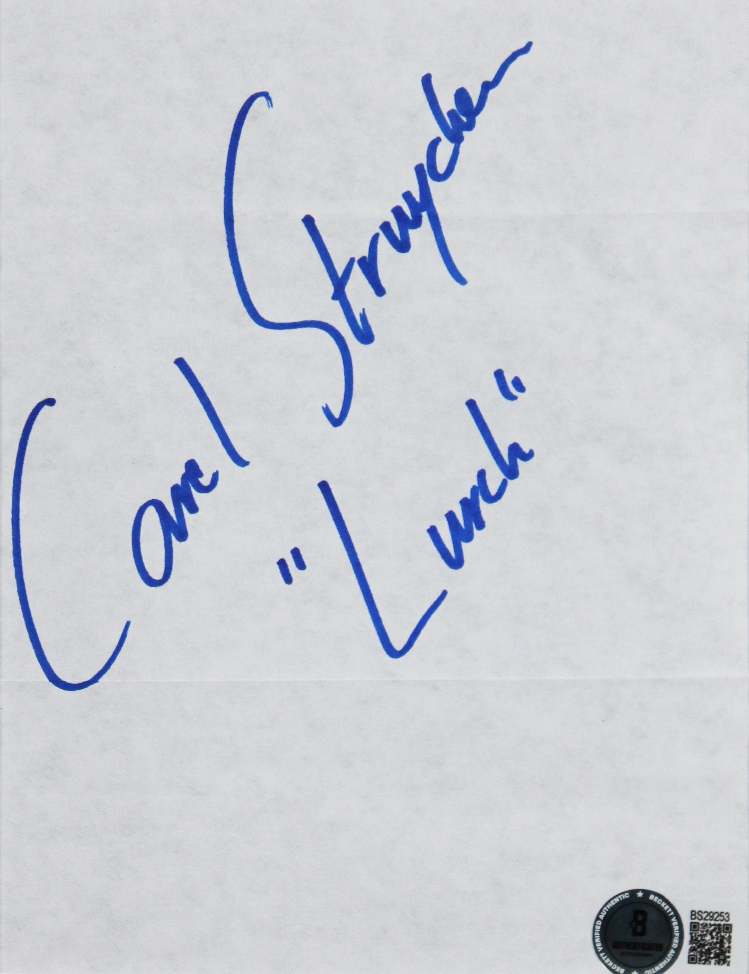 Carel Struycken Addams Family "Lurch" Signed Cut Signature Framed Display BAS
