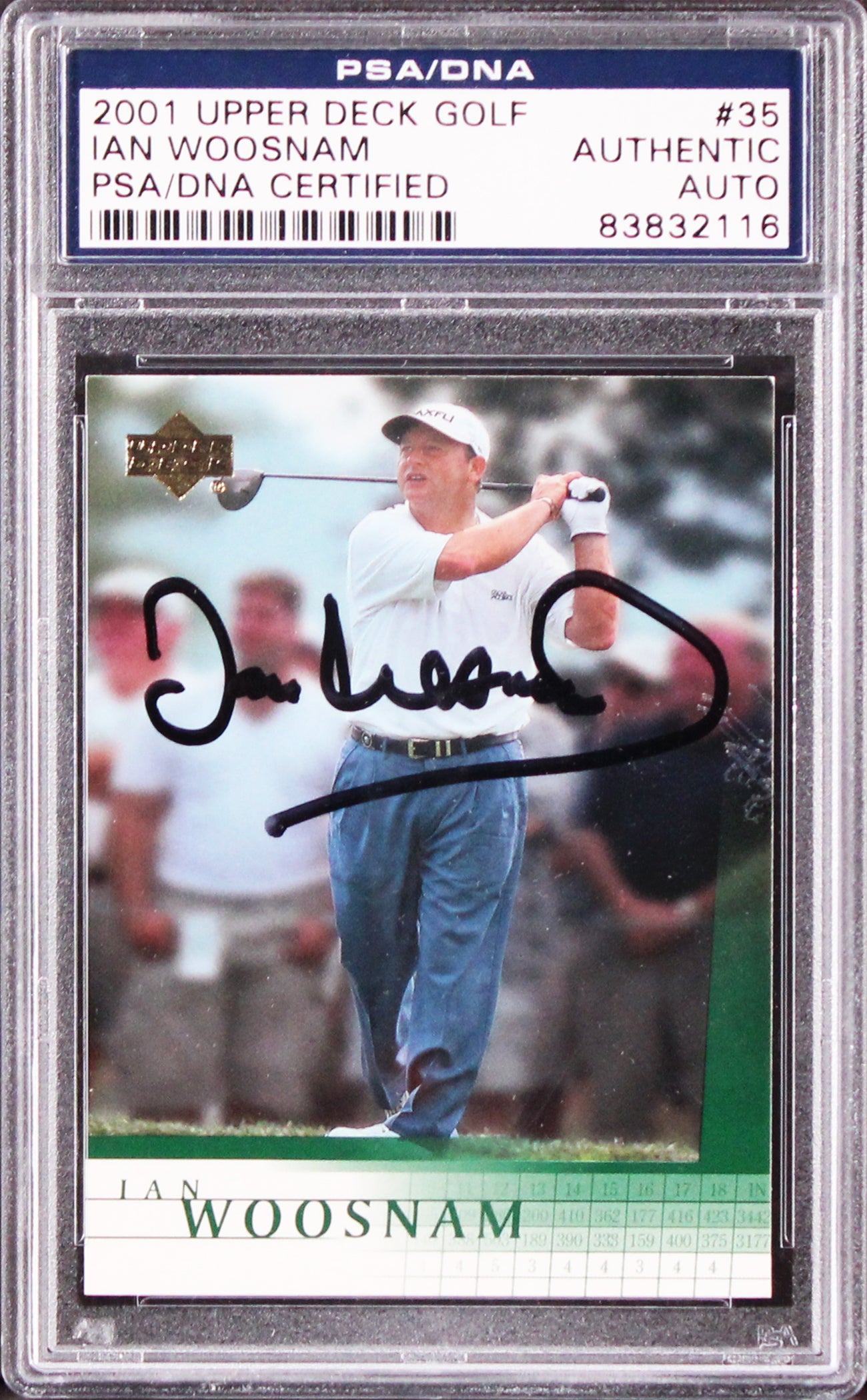 Ian Woosnam Authentic Signed 2001 Upper Deck Golf #35 Card PSA/DNA Slabbed