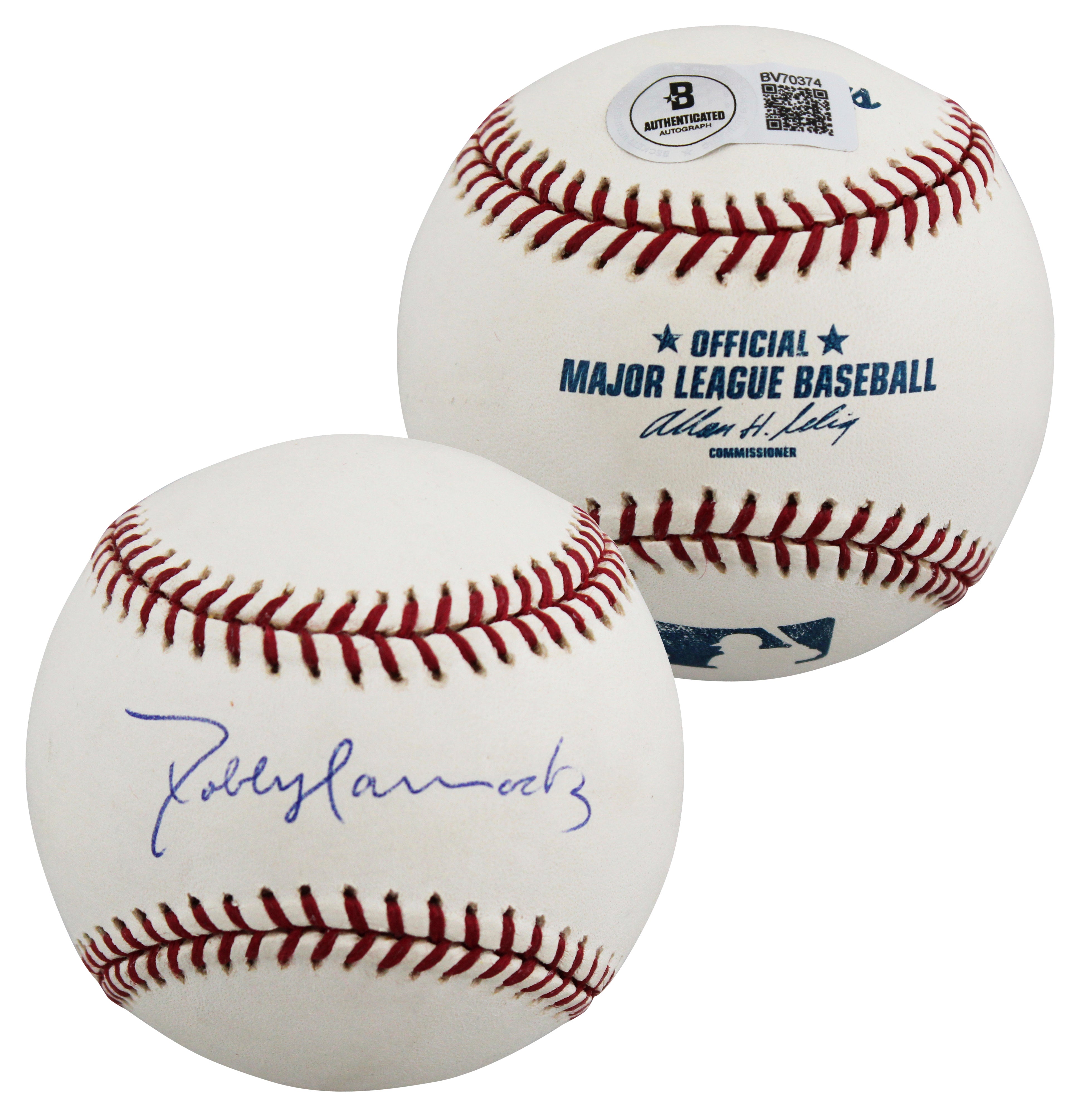 D-Backs Robby Hammock Authentic Signed Allen Selig OML Baseball BAS #BV70374