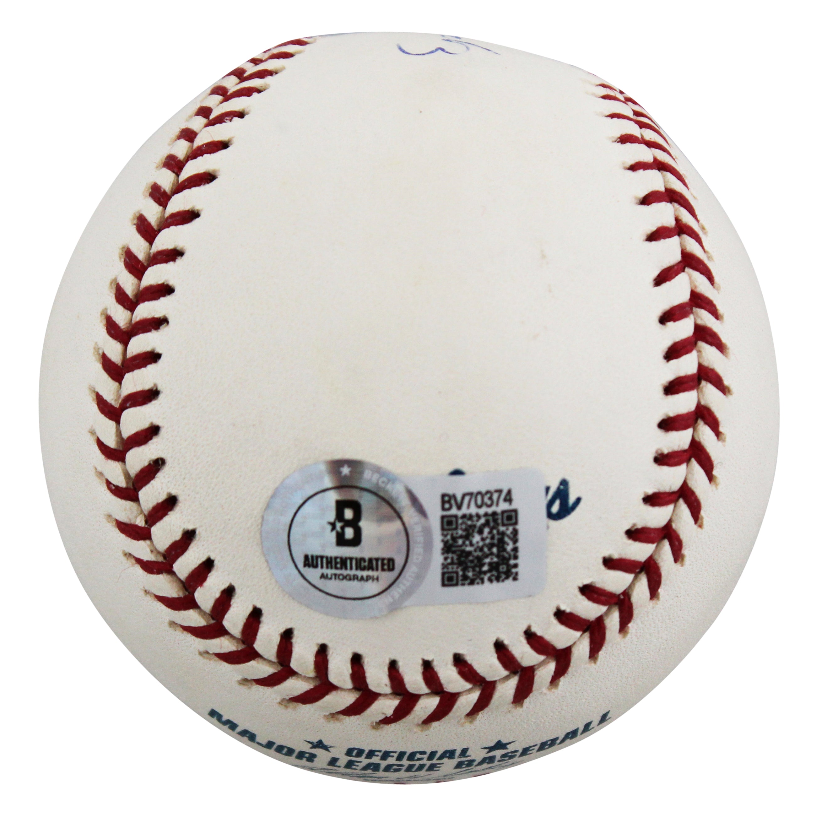 D-Backs Robby Hammock Authentic Signed Allen Selig OML Baseball BAS #BV70374