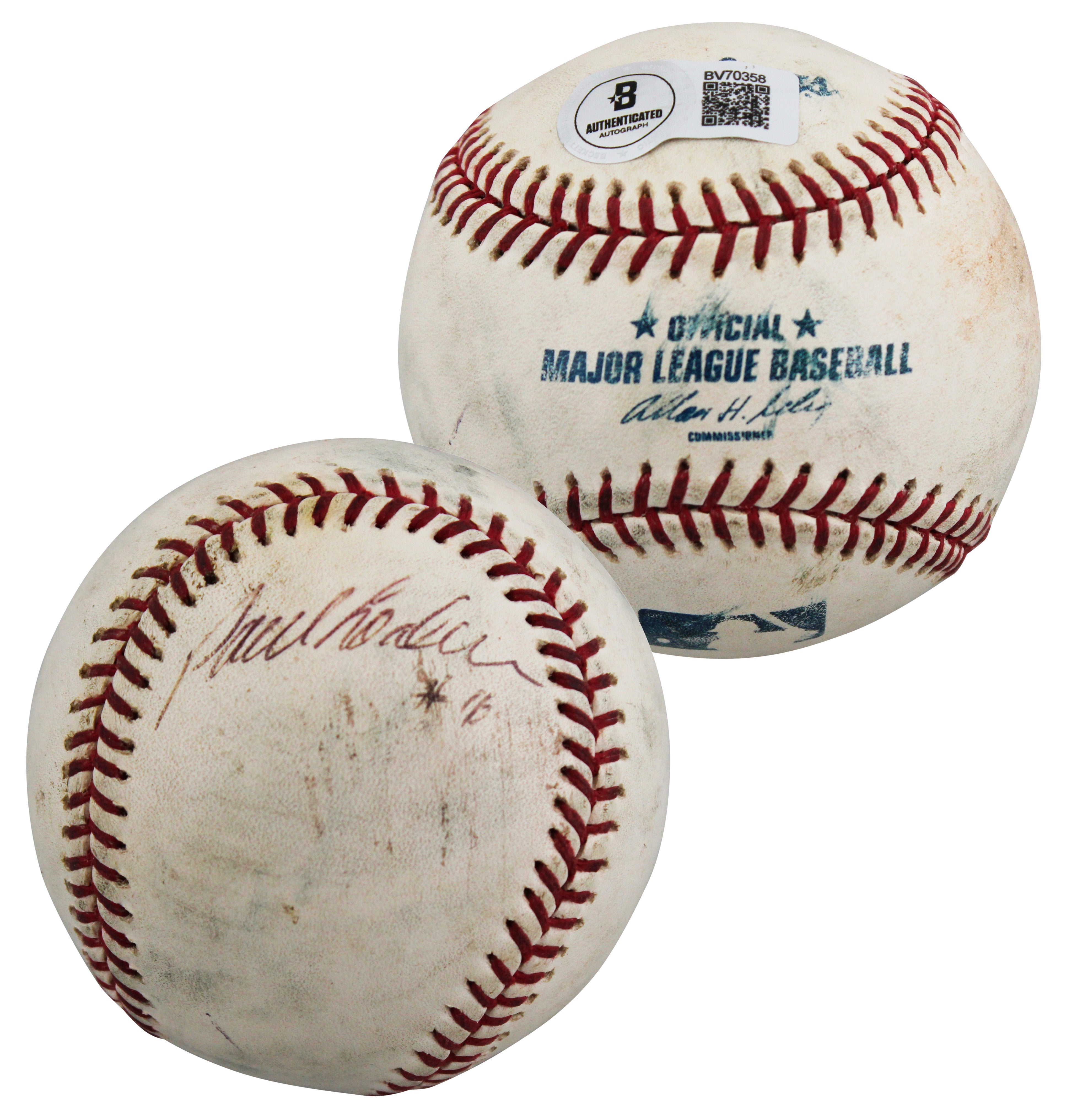 Dodgers Paul Lo Duca Authentic Signed Game Used Selig OML Baseball BAS #BV70358