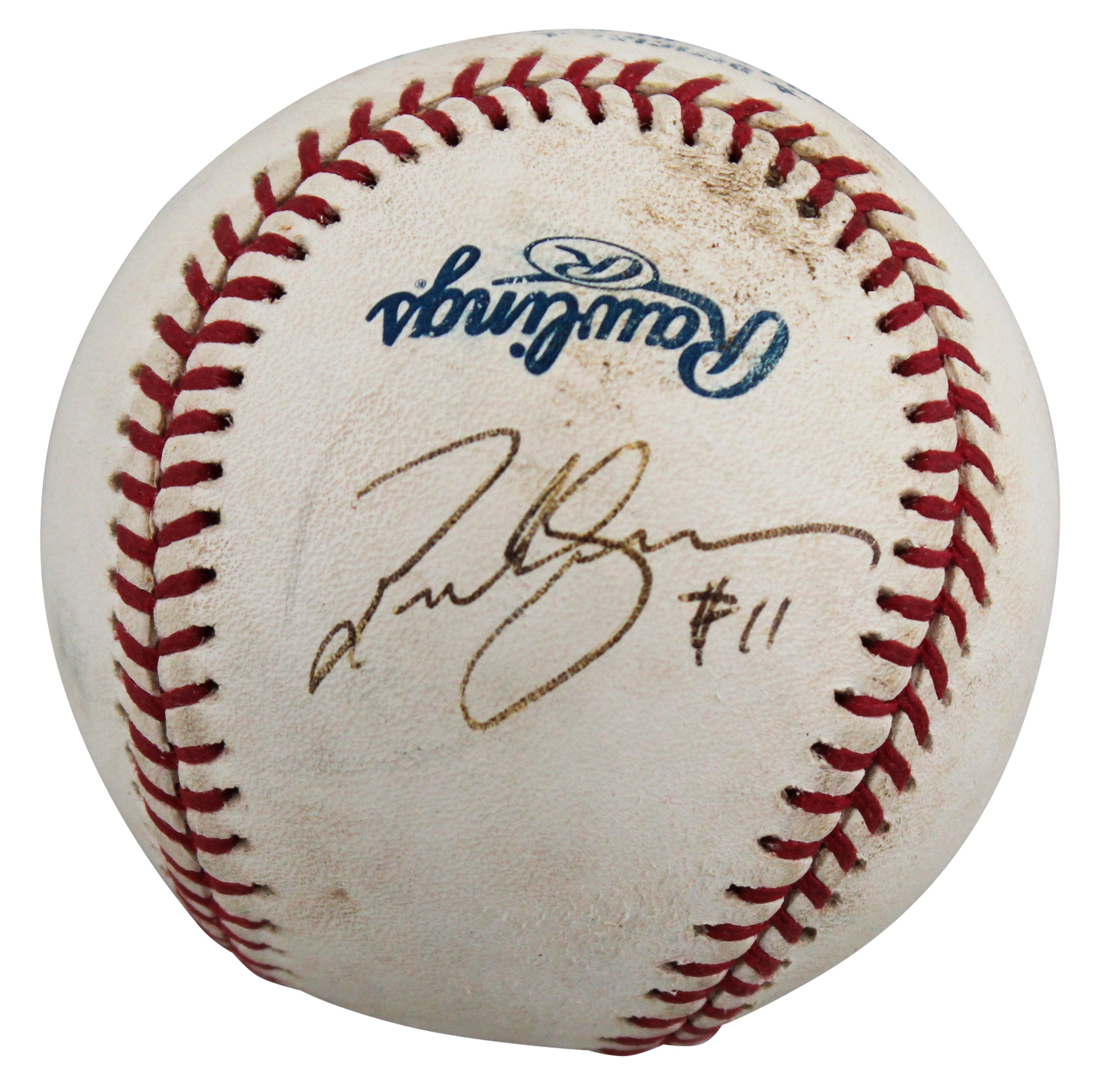 Brewers Richie Sexson Authentic Signed Game Used Selig OML Baseball BAS #BV70359