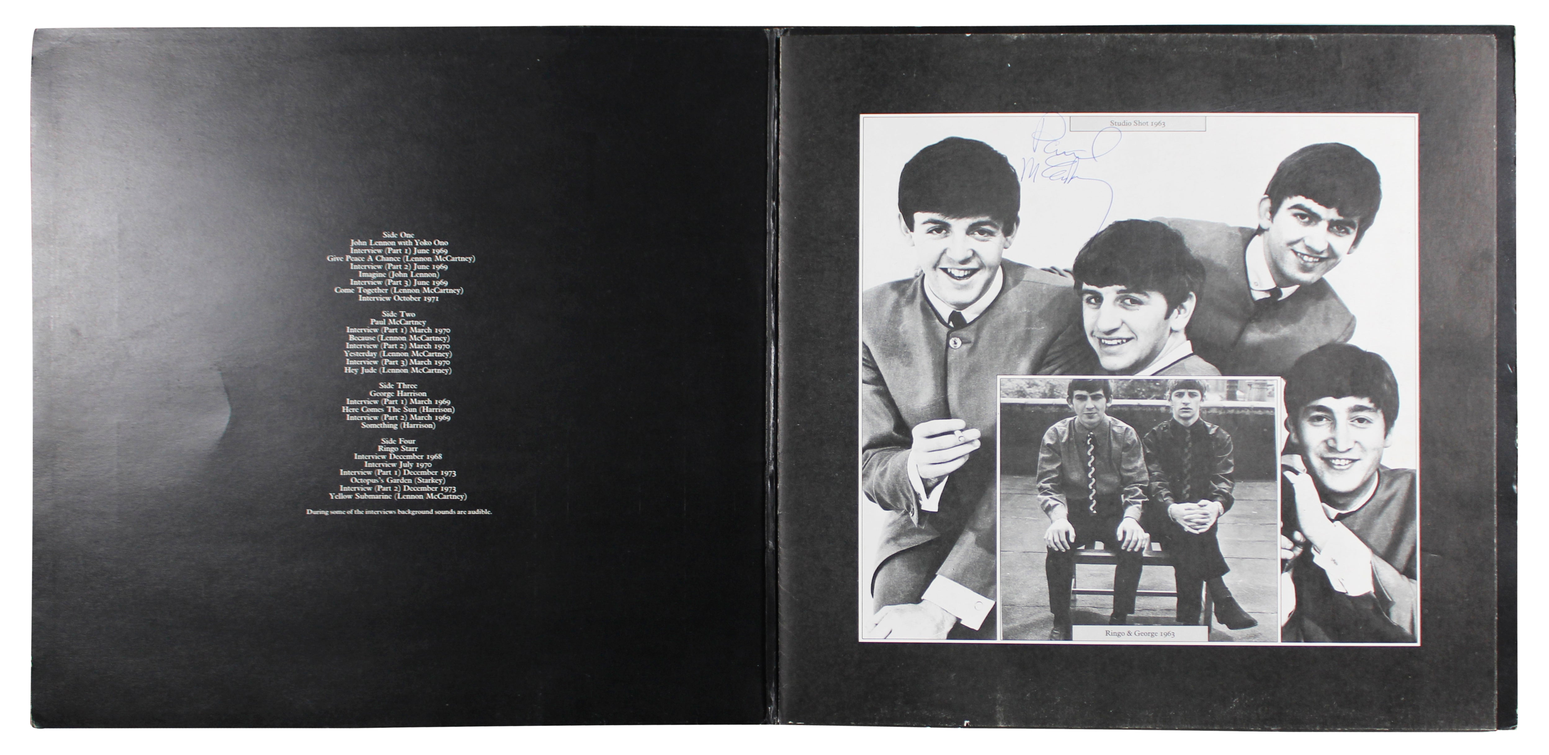 Paul McCartney Signed The Beatles David Wigg Interviews Album Flat BAS #AE65104
