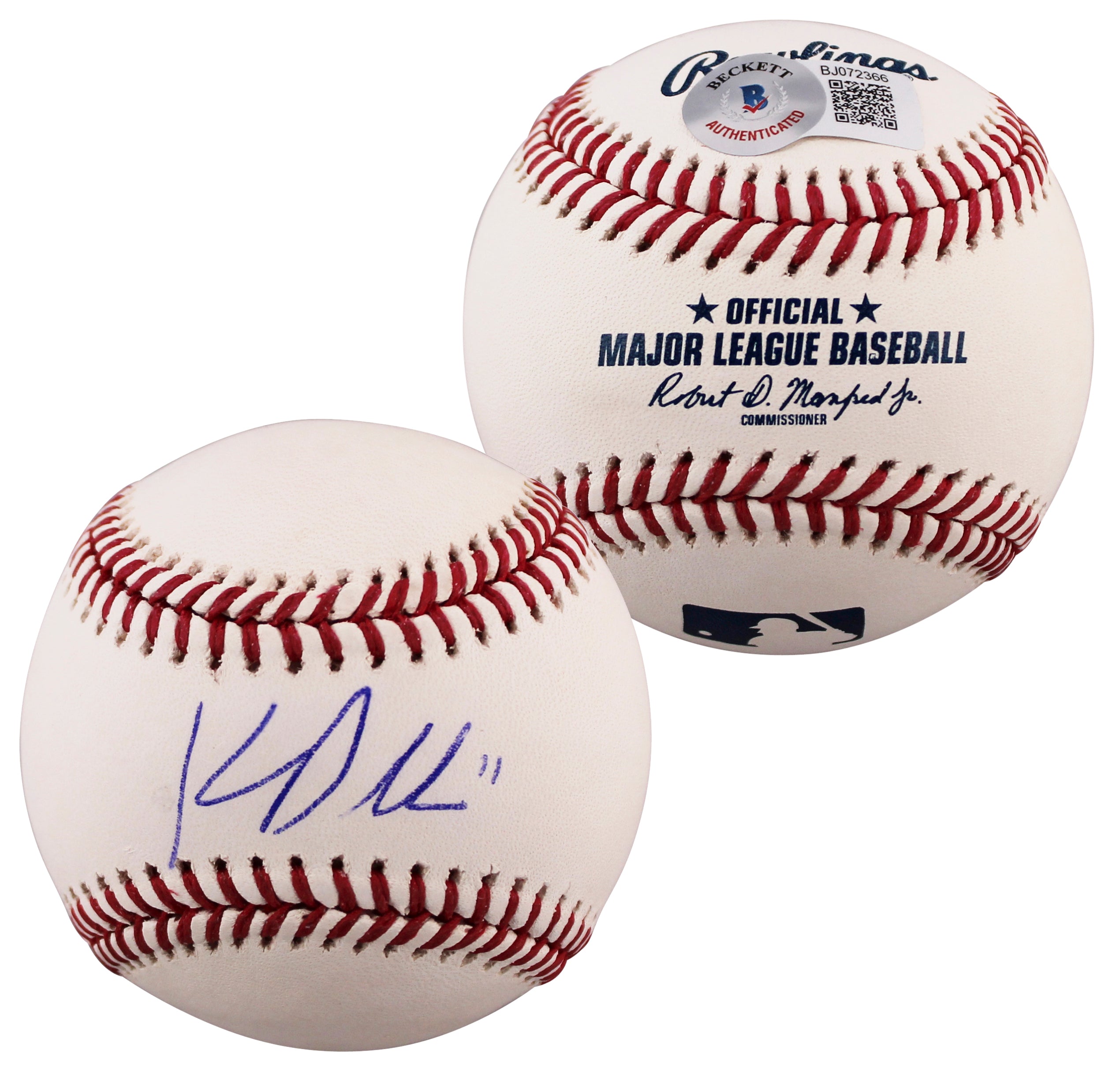 Braves Kevin Pillar Authentic Signed OML Baseball Autographed BAS #BJ072366