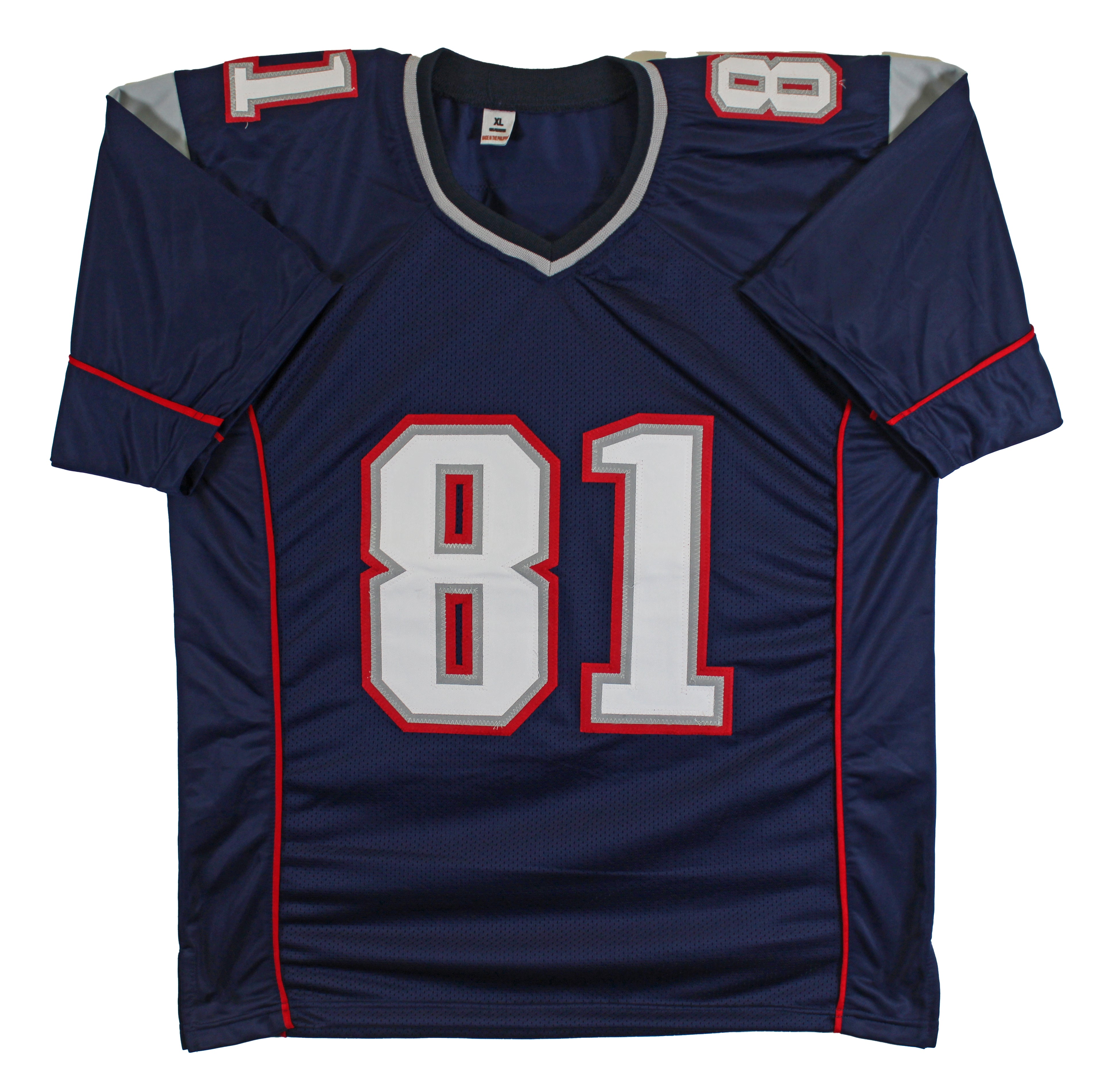 Randy Moss Authentic Signed Navy Blue Pro Style Jersey Autographed BAS Witnessed