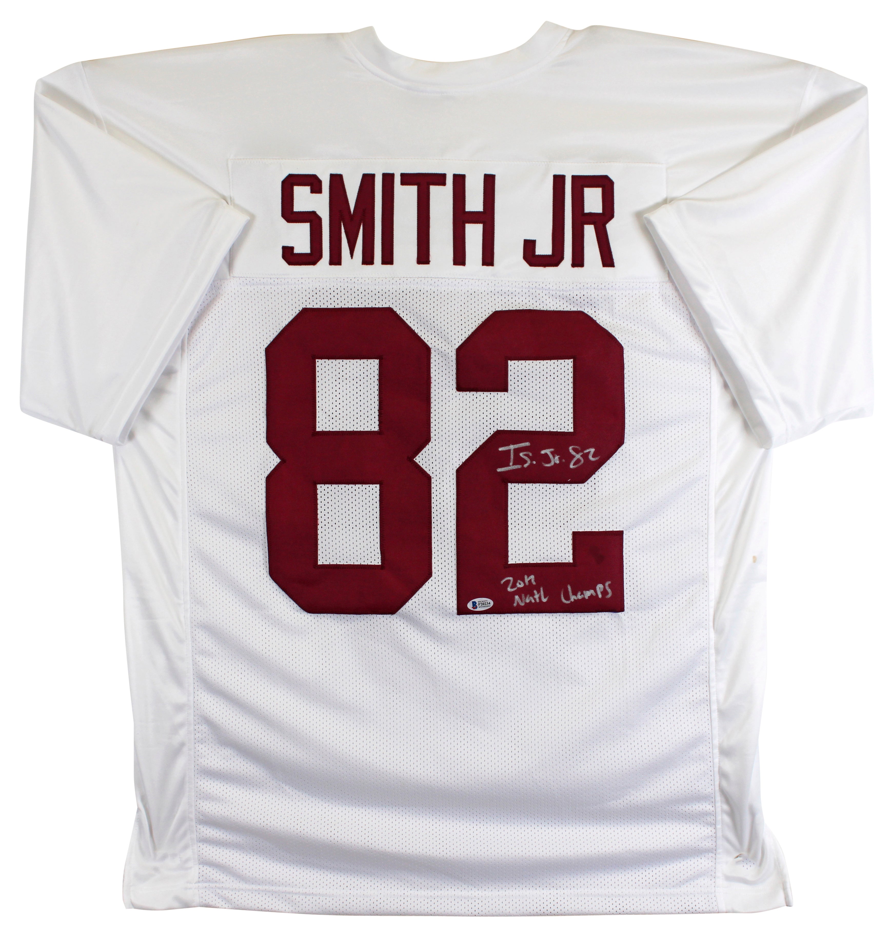 Alabama Irv Smith Jr. "2017 Natl Champ" Signed Maroon Pro Style Jersey BAS Wit