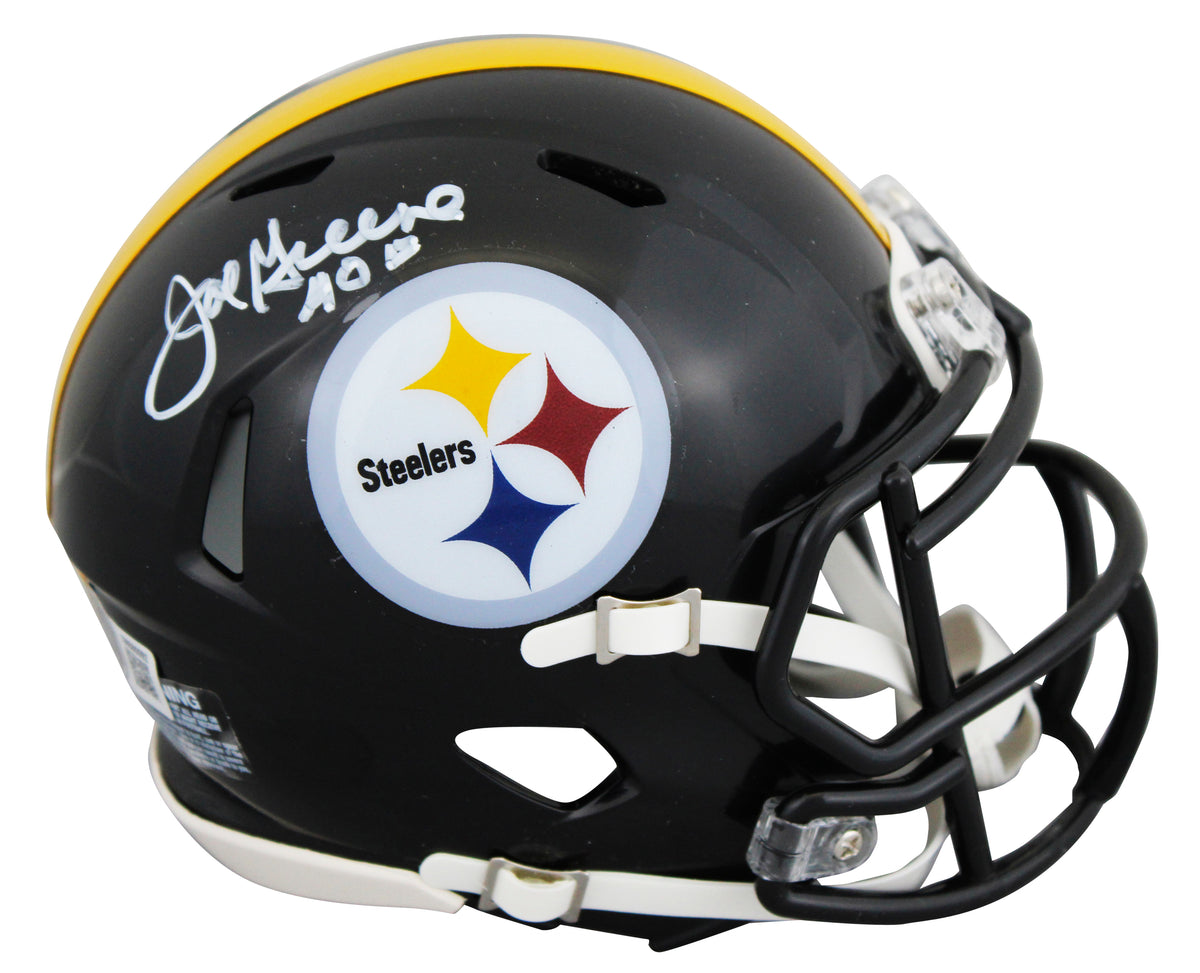 Steelers Joe Greene "HOF" Signed Speed Mini Helmet BAS Witnessed #1W880092