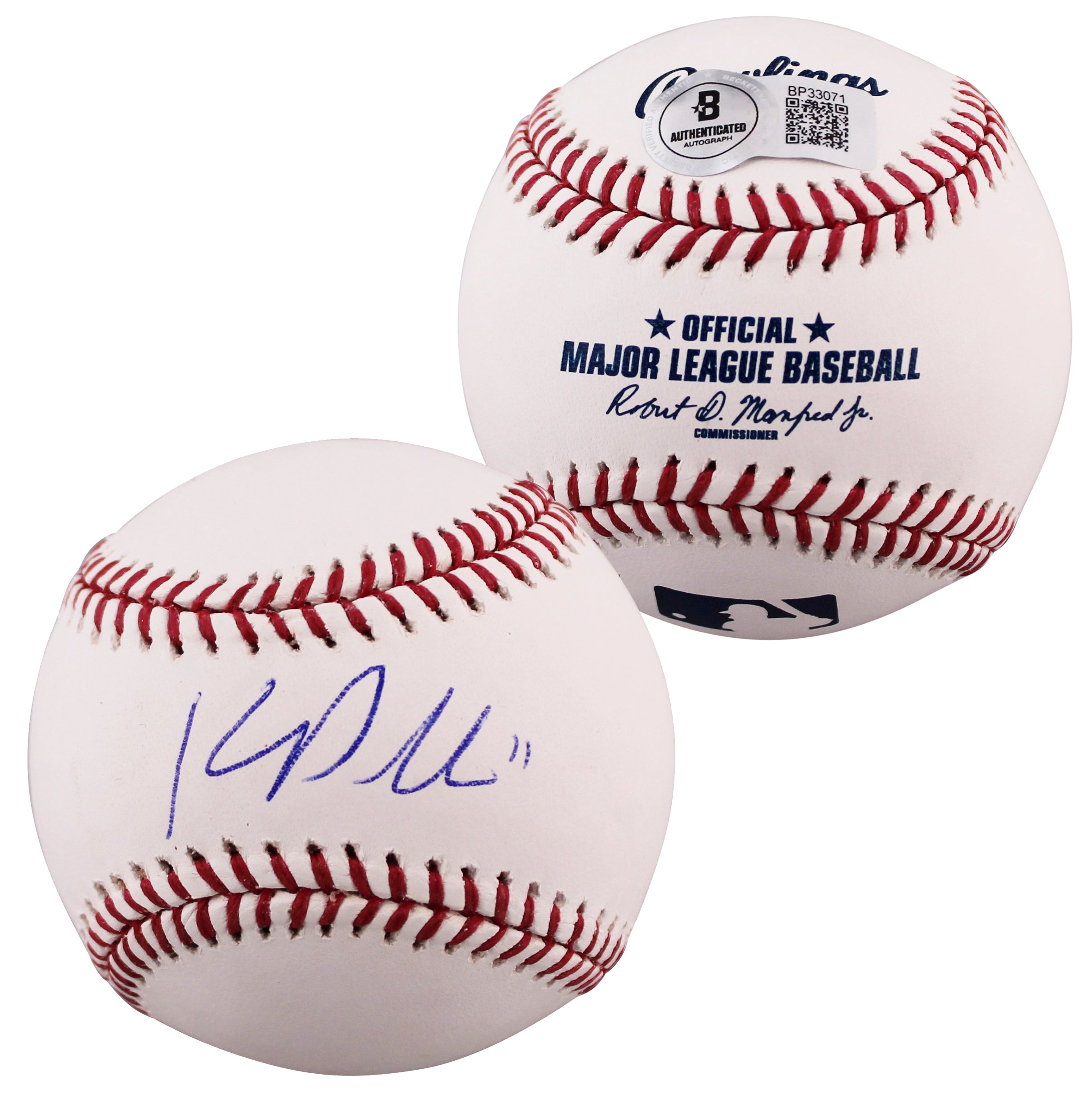 Braves Kevin Pillar Authentic Signed OML Baseball Autographed BAS #BP33071