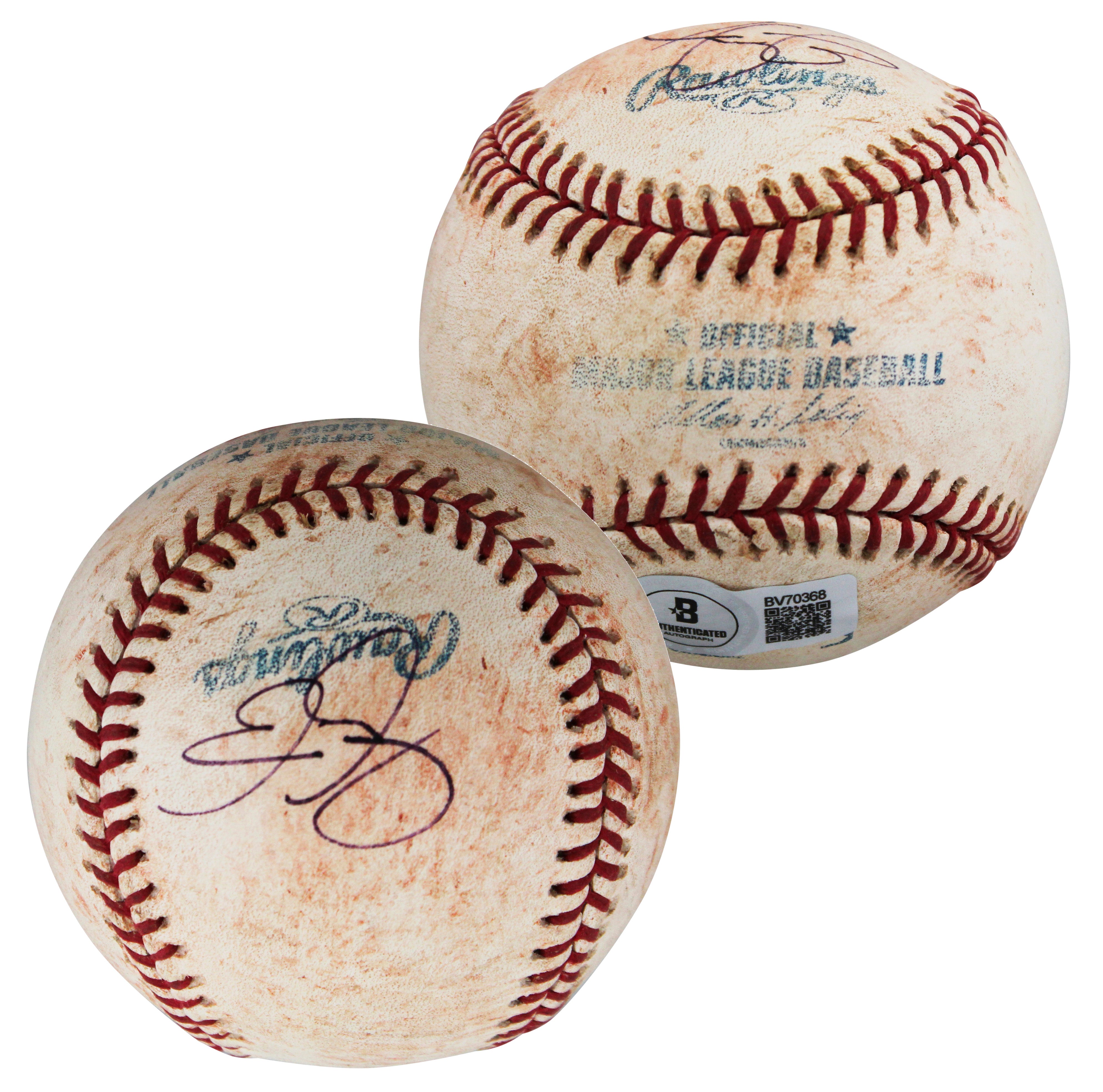 Dodgers Eric Gagne Authentic Signed Game Used Selig OML Baseball BAS #BV70368