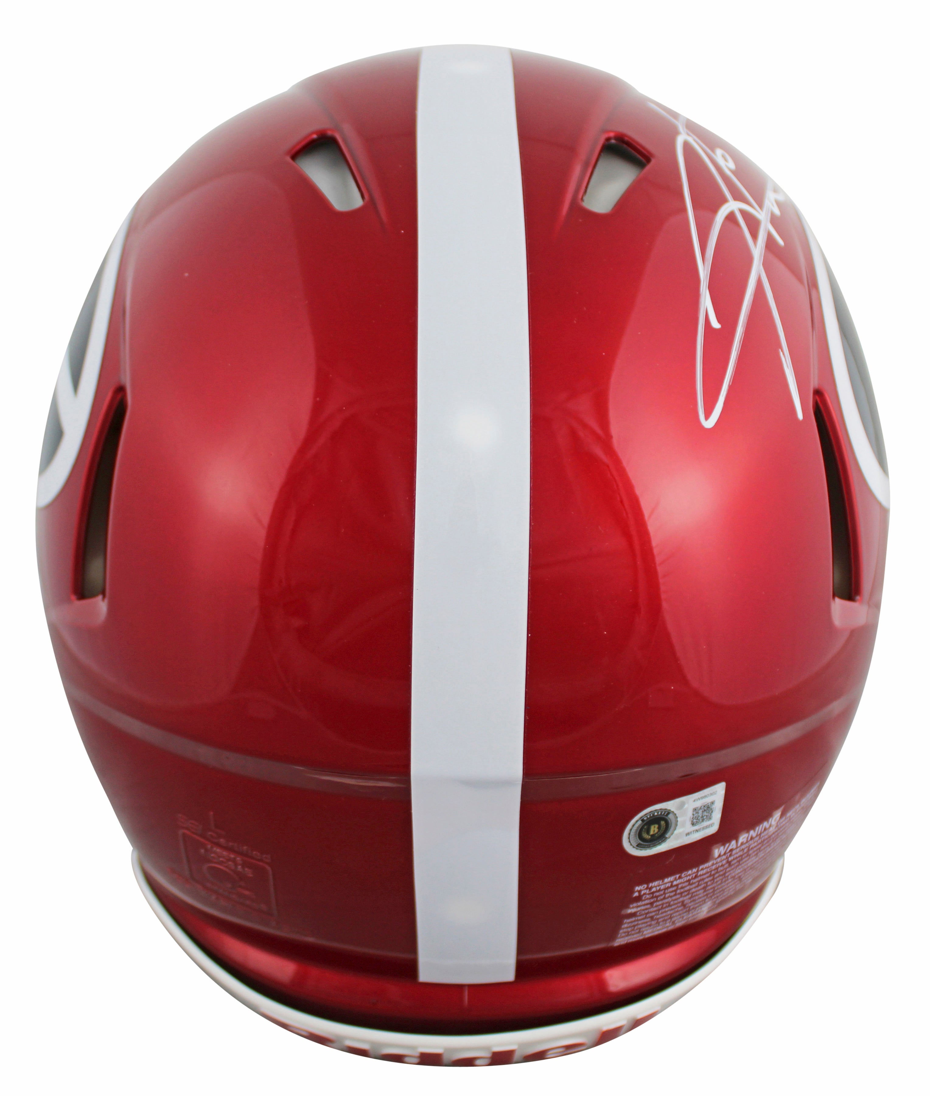 Georgia Hines Ward Signed Flash Full Size Speed Proline Helmet BAS Witnessed