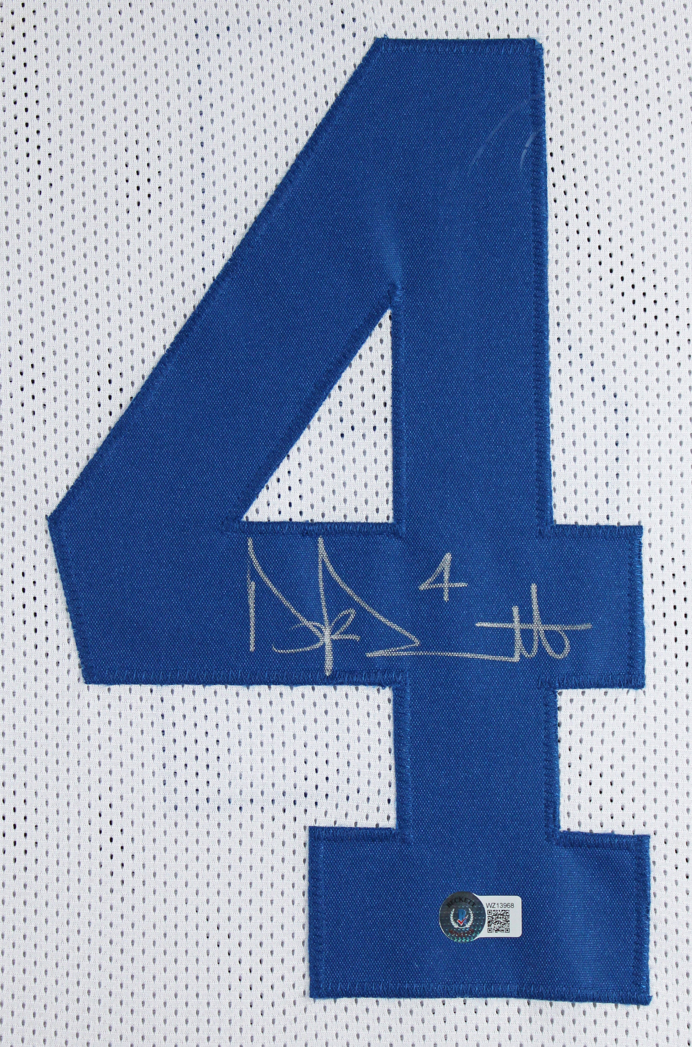 Dak Prescott Authentic Signed White Pro Style Framed Jersey BAS Witness #WZ13968