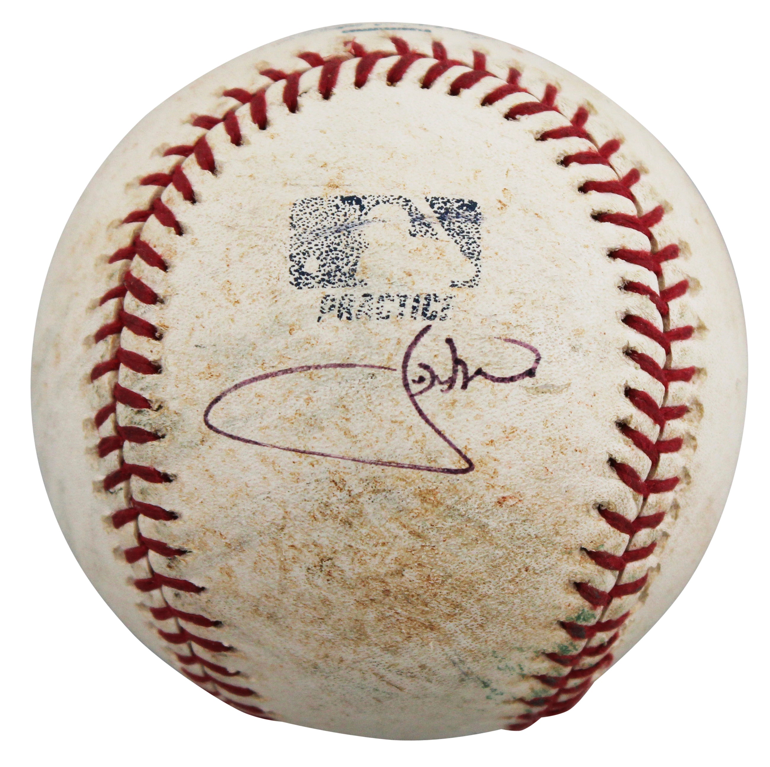 Red Sox J.D. Drew Authentic Signed Practice Used Selig OML Baseball BAS #BV70345
