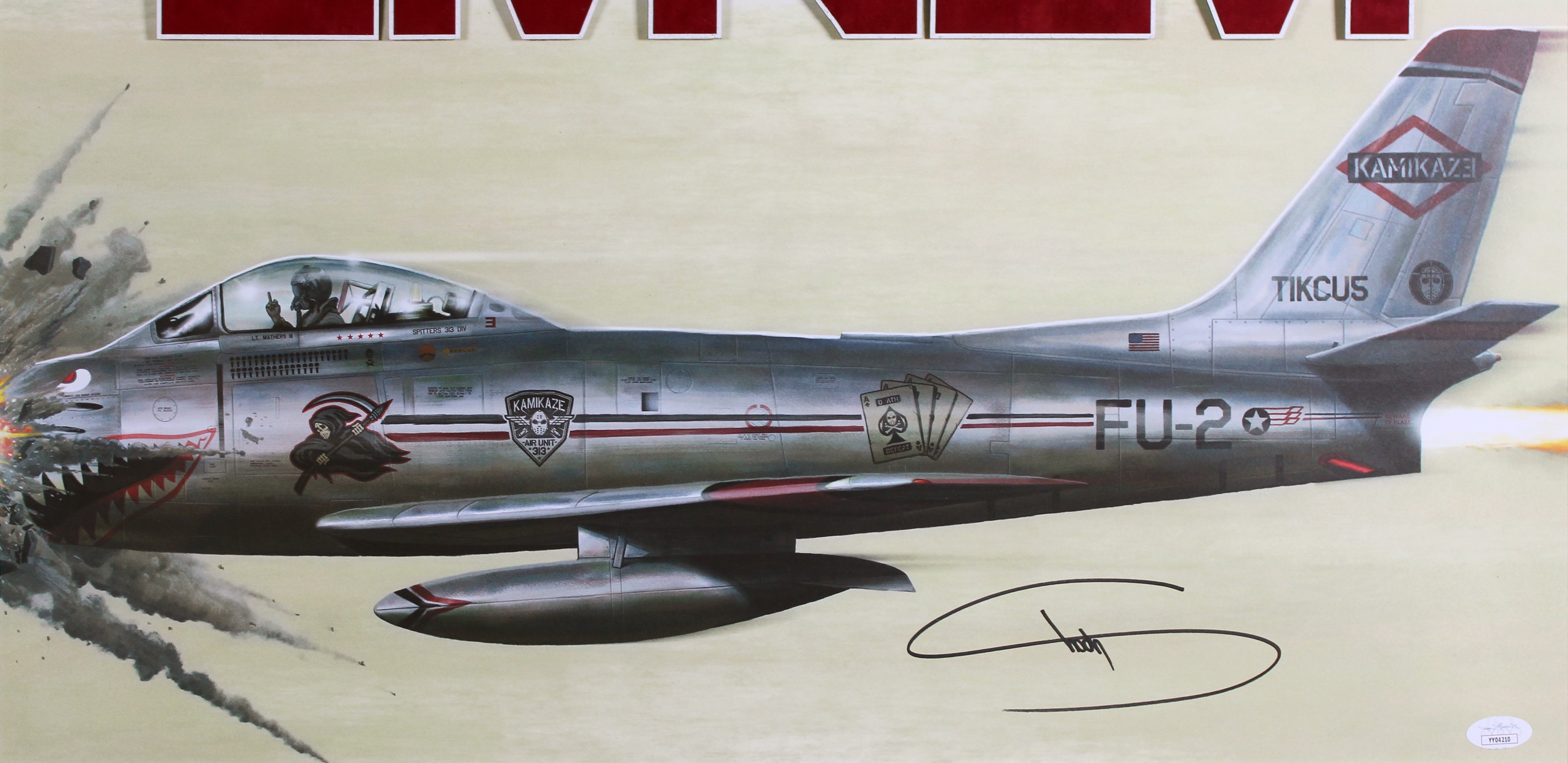 Eminem Slim Shady Signed & Framed 12x24 Kamikaze Lithograph JSA #YY04210