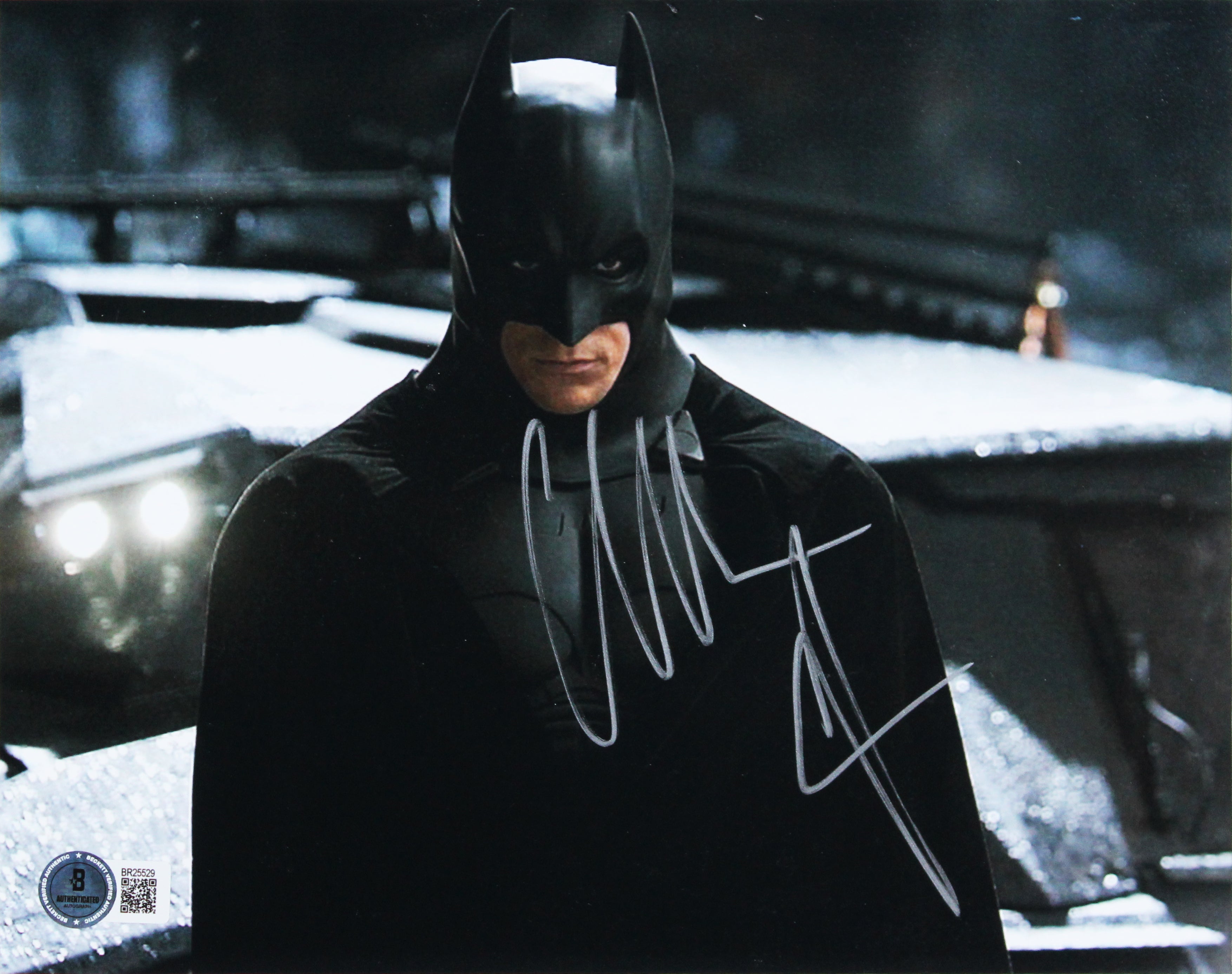 Christian Bale & Tom Hardy The Dark Knight Rises Signed 8x10 Framed Photo BAS