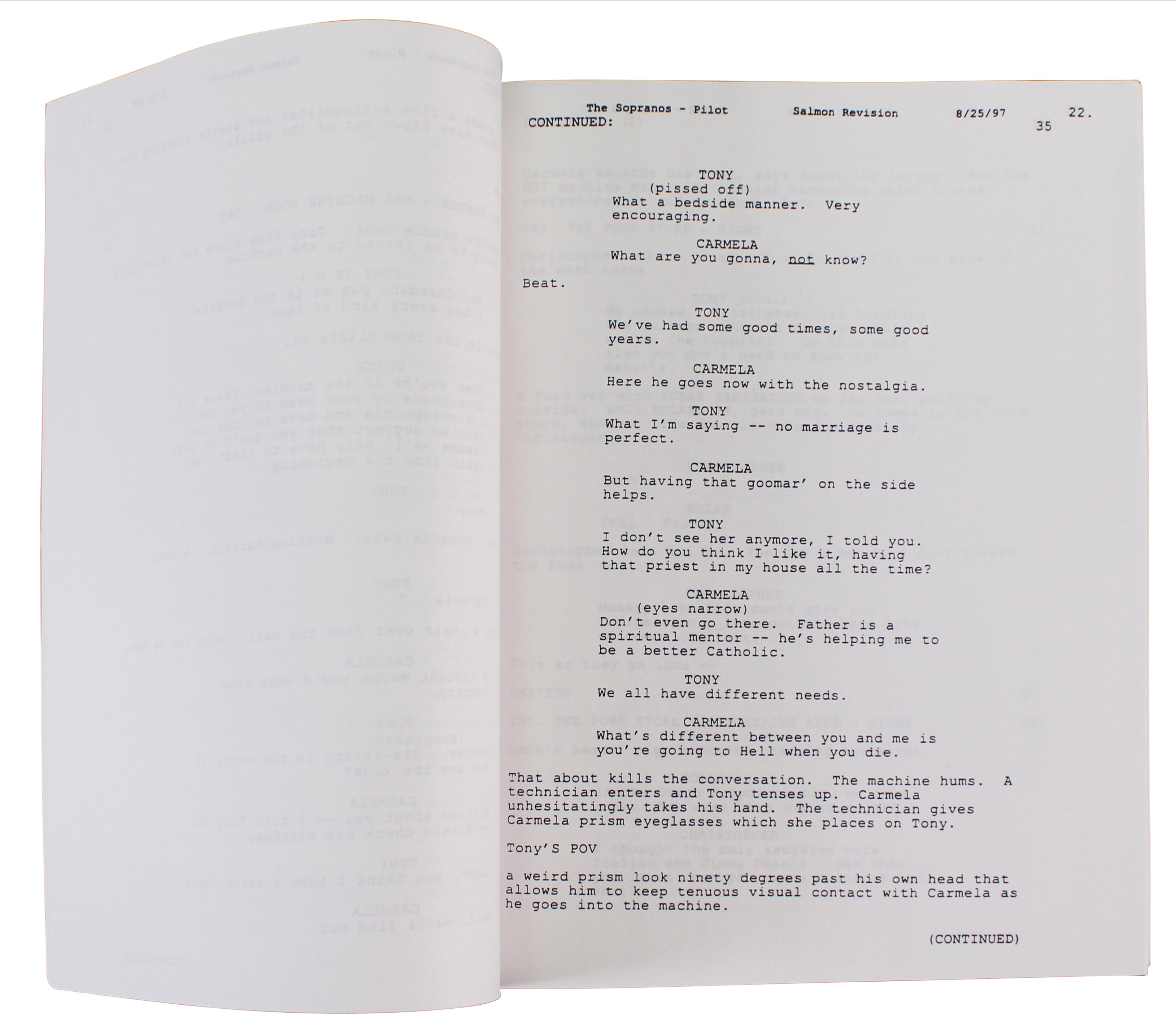 The Sopranos (11) Gandolfini, Falco, Imperioli +8 Signed Pilot Tv Script BAS LOA