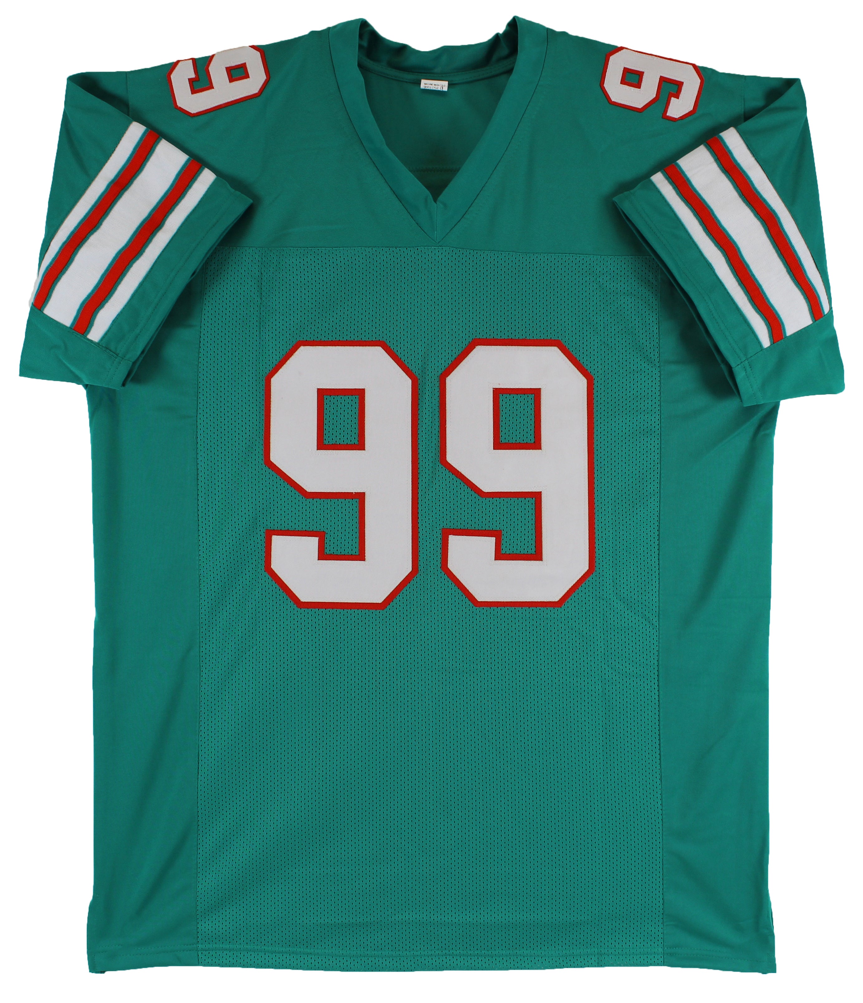 Jason Taylor Authentic Signed Teal Pro Style Jersey Autographed JSA Witness