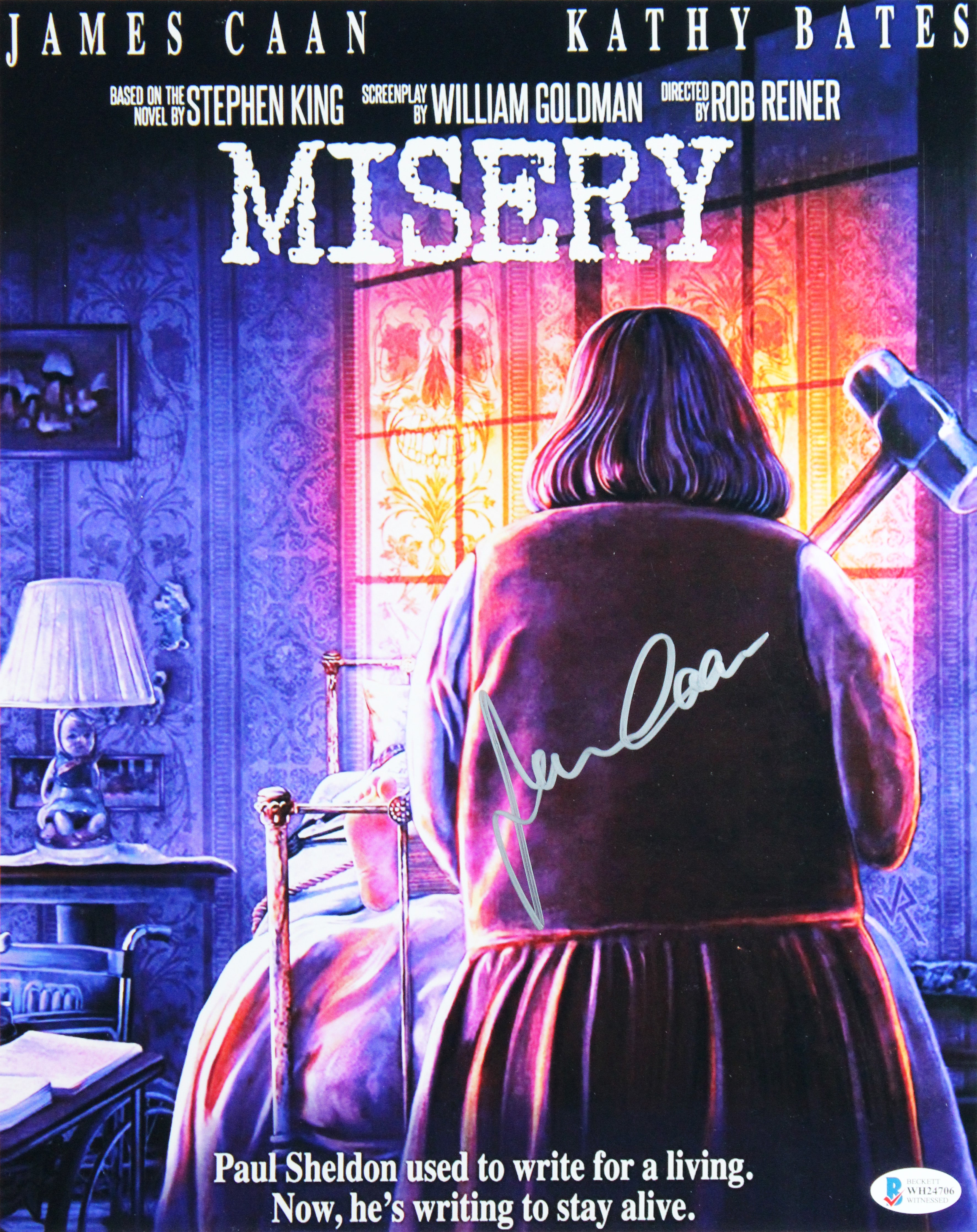 Kathy Bates & James Caan Misery Authentic Signed Framed Display BAS