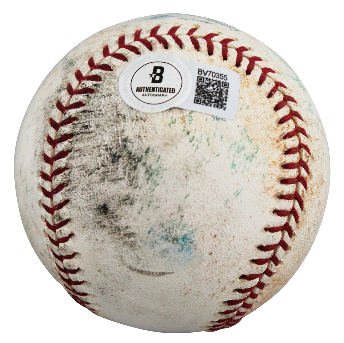 D-Backs Brandon Webb Authentic Signed Game Used Selig OML Baseball BAS #BV70355