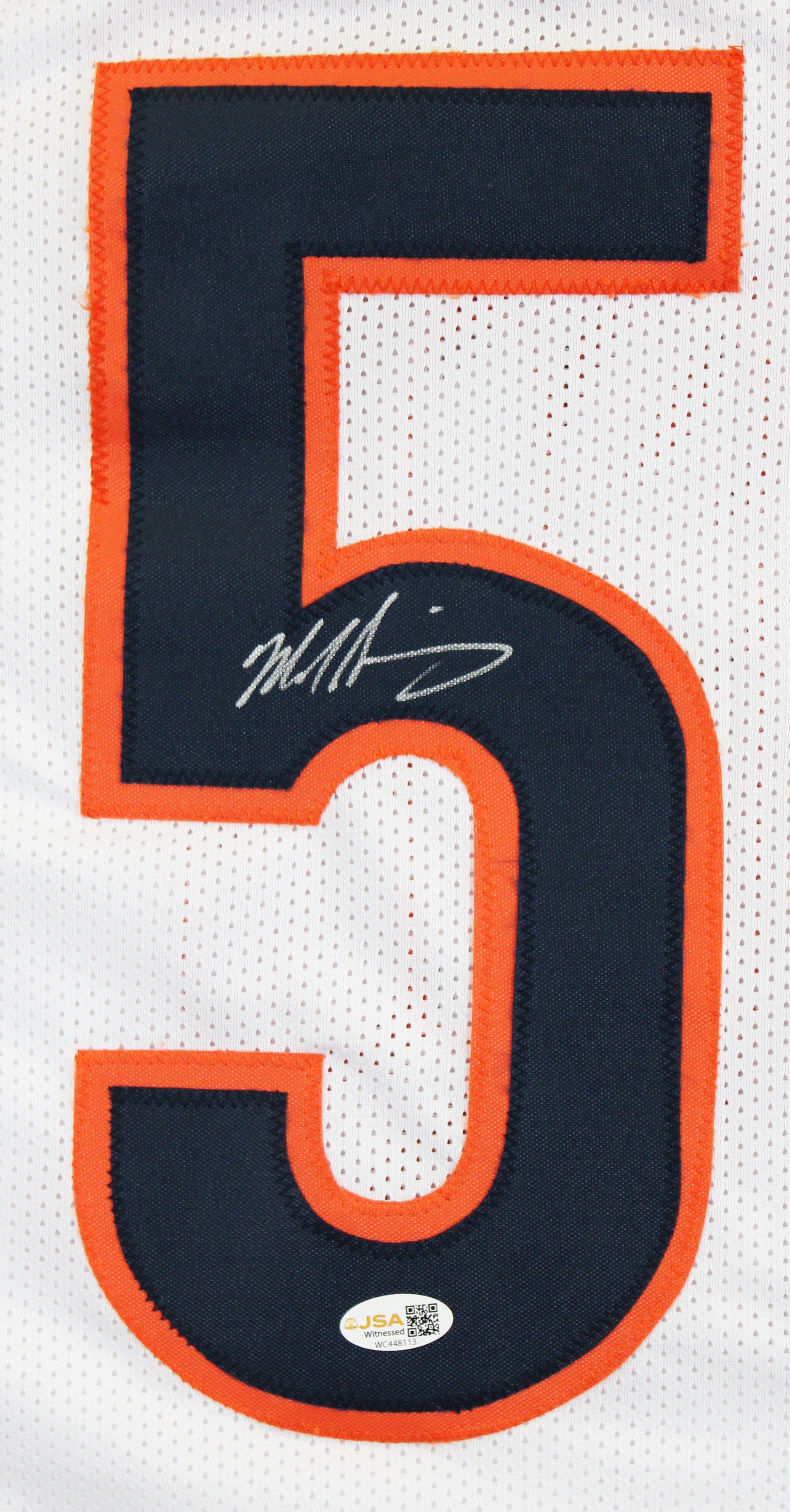 Mike Singletary Authentic Signed White Pro Style Jersey Autographed JSA Witness